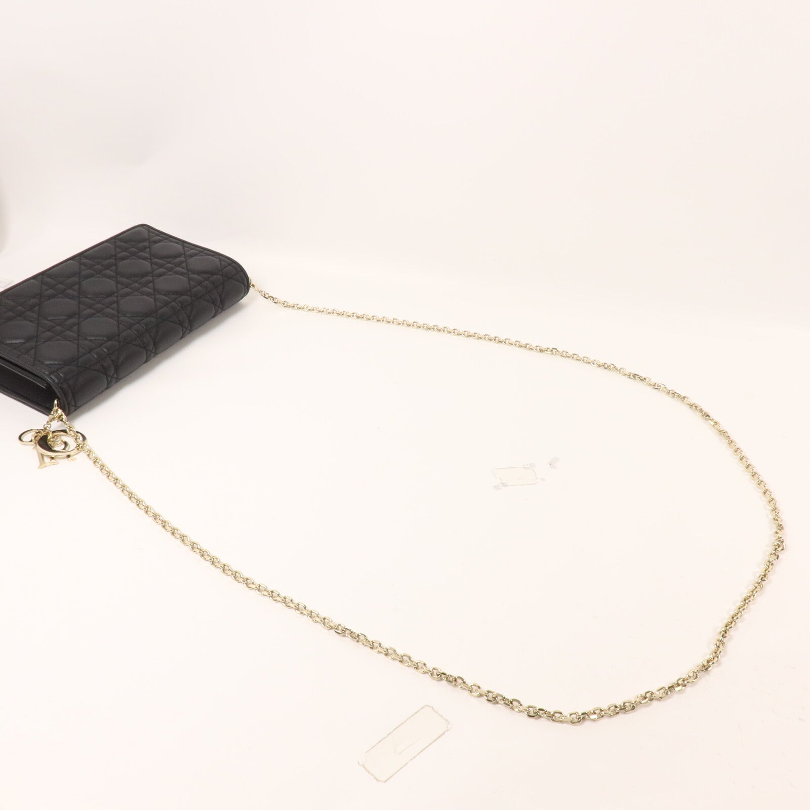 Dior 羊皮皮革Lady Dior Pouch鏈帶肩背袋