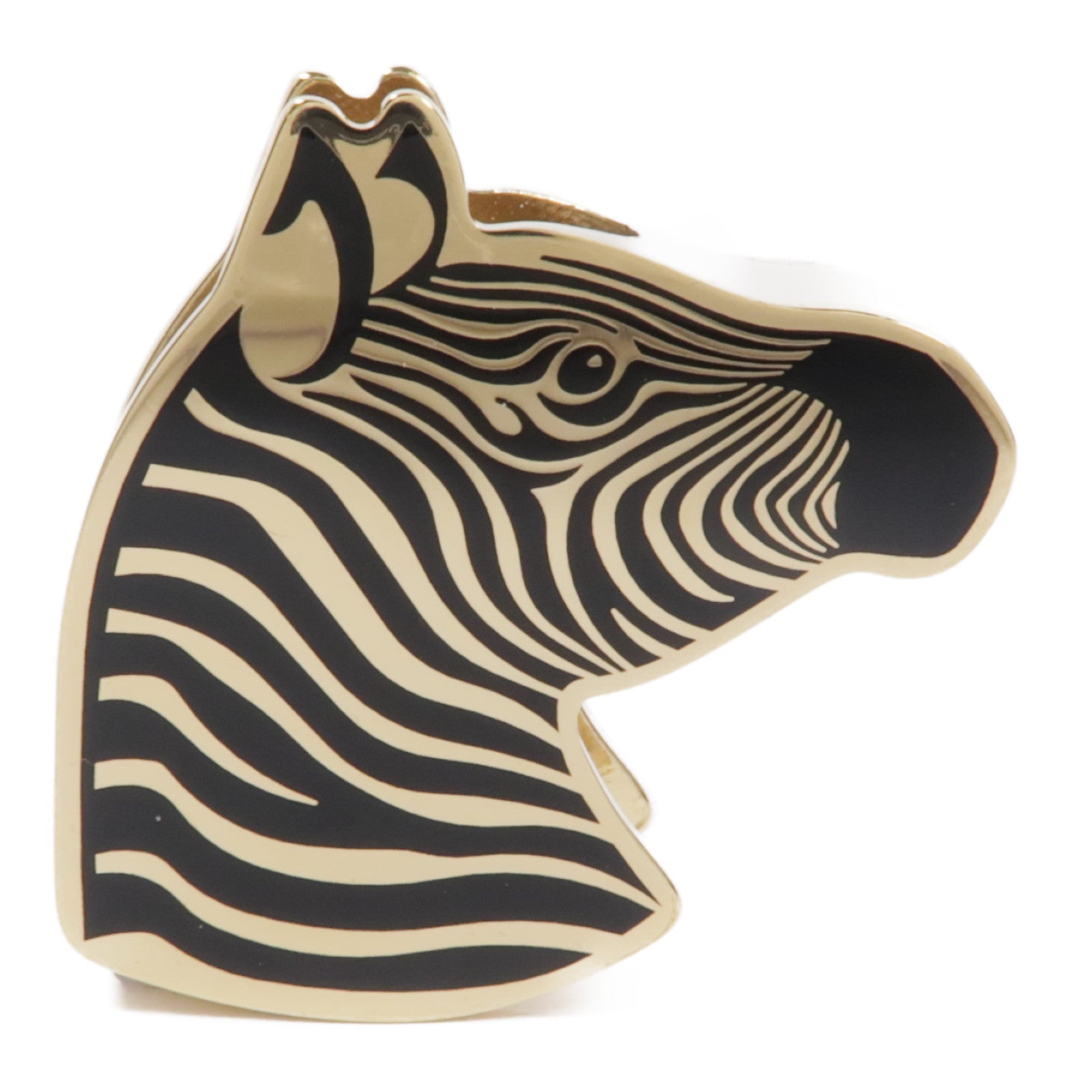 HERMES 金屬Zebra Scarf Ring圍巾環