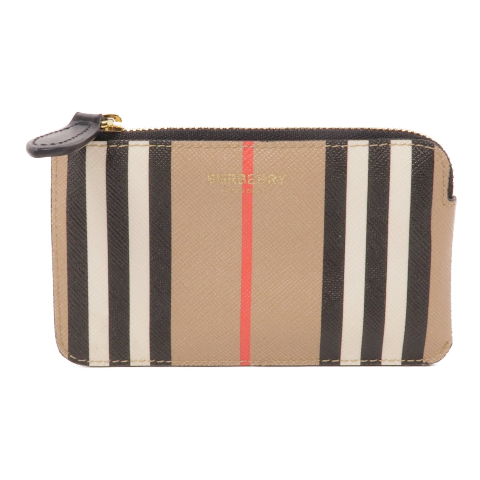 BURBERRY 塗層帆布Key Case金扣鎖匙包
