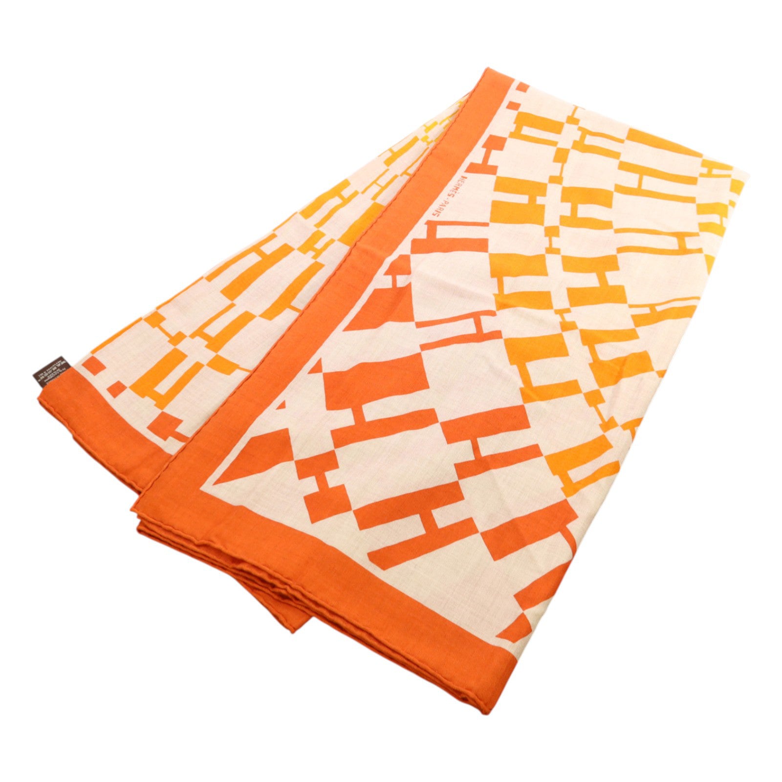 HERMES 羊絨/絲質Mors A Jouets Bandana Shawl 140絲巾