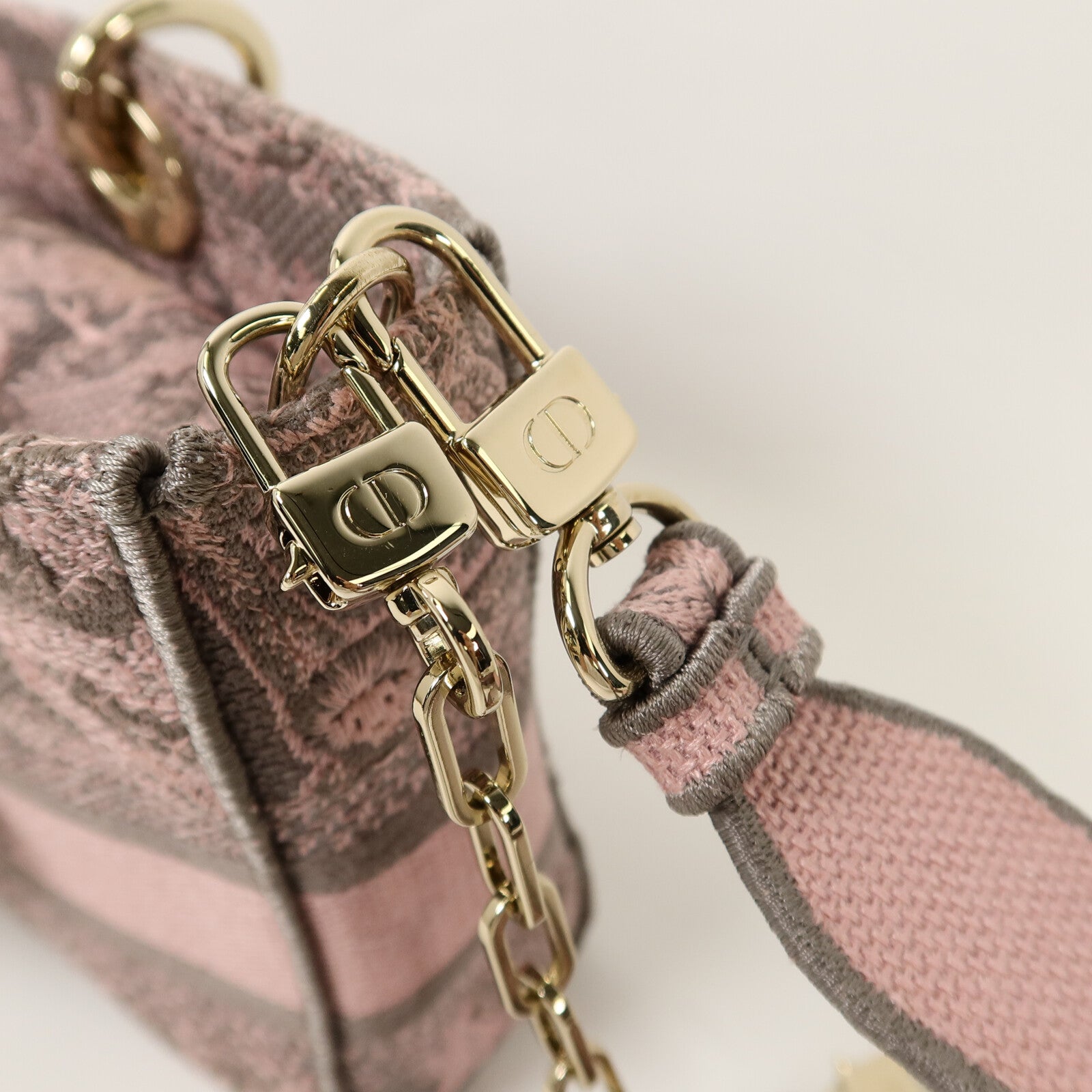 Dior 帆布Lady D-Joy Medium手挽肩背兩用袋