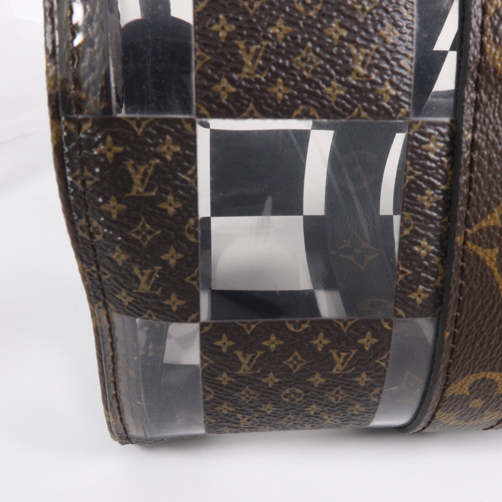 LOUIS VUITTON Monogram Chess Keepall Bandoulie 25手挽肩背兩用袋