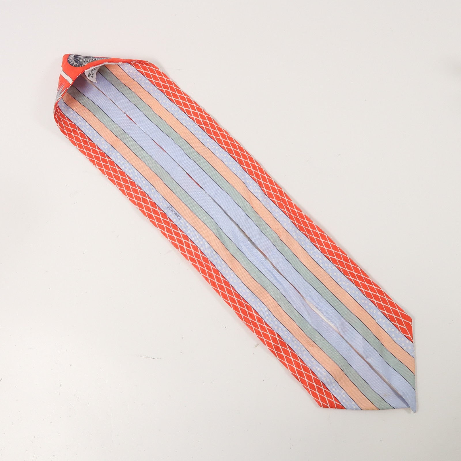 HERMES 絲質Scarf絲巾紅色/粉紅色