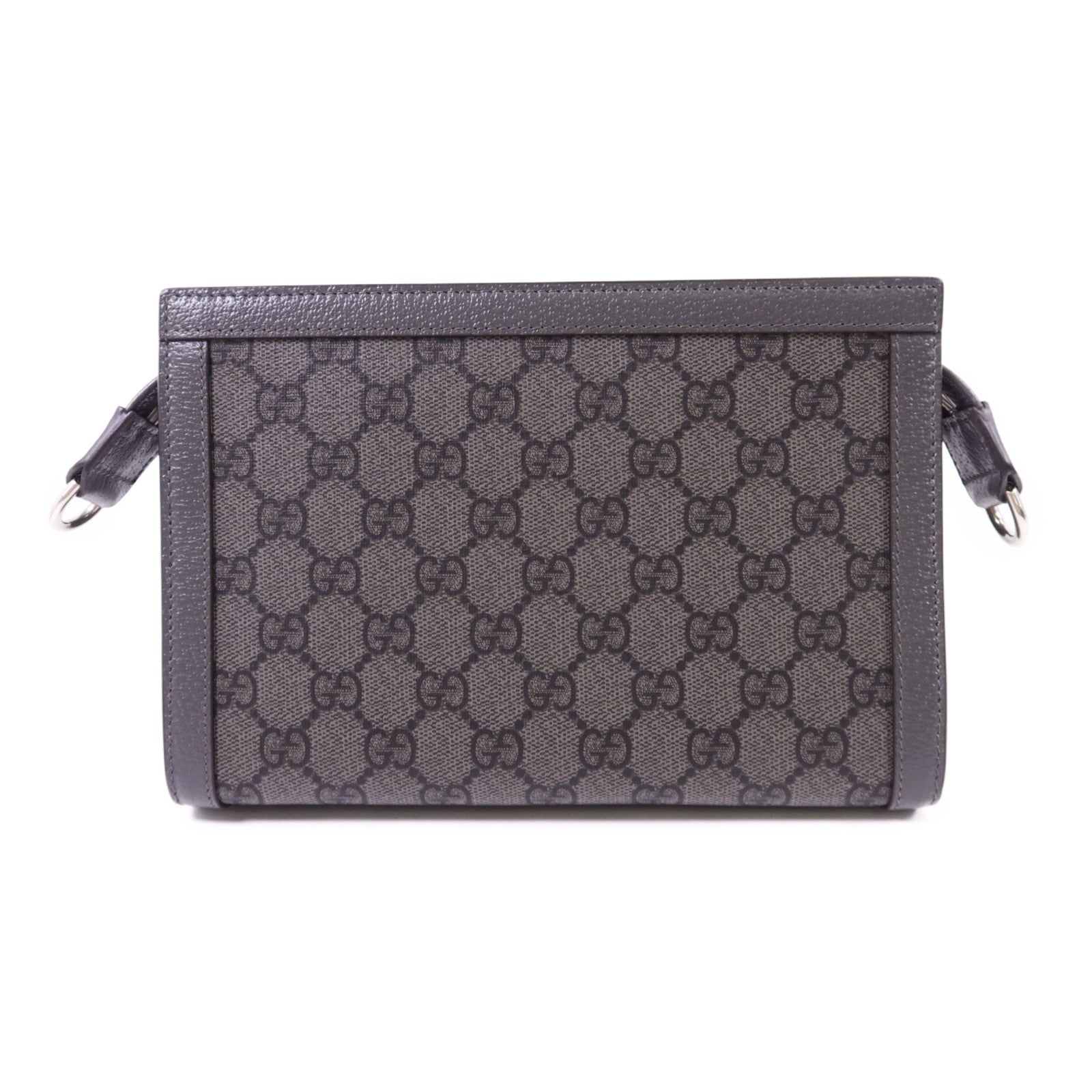 GUCCI 塗層帆布Ophidia Small Shoulder Bag銀扣肩背袋