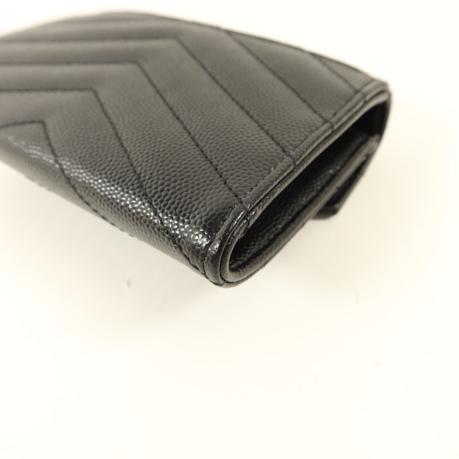 SAINT LAURENT 牛皮皮革Cassandre Matelasse Small Wallet錢包