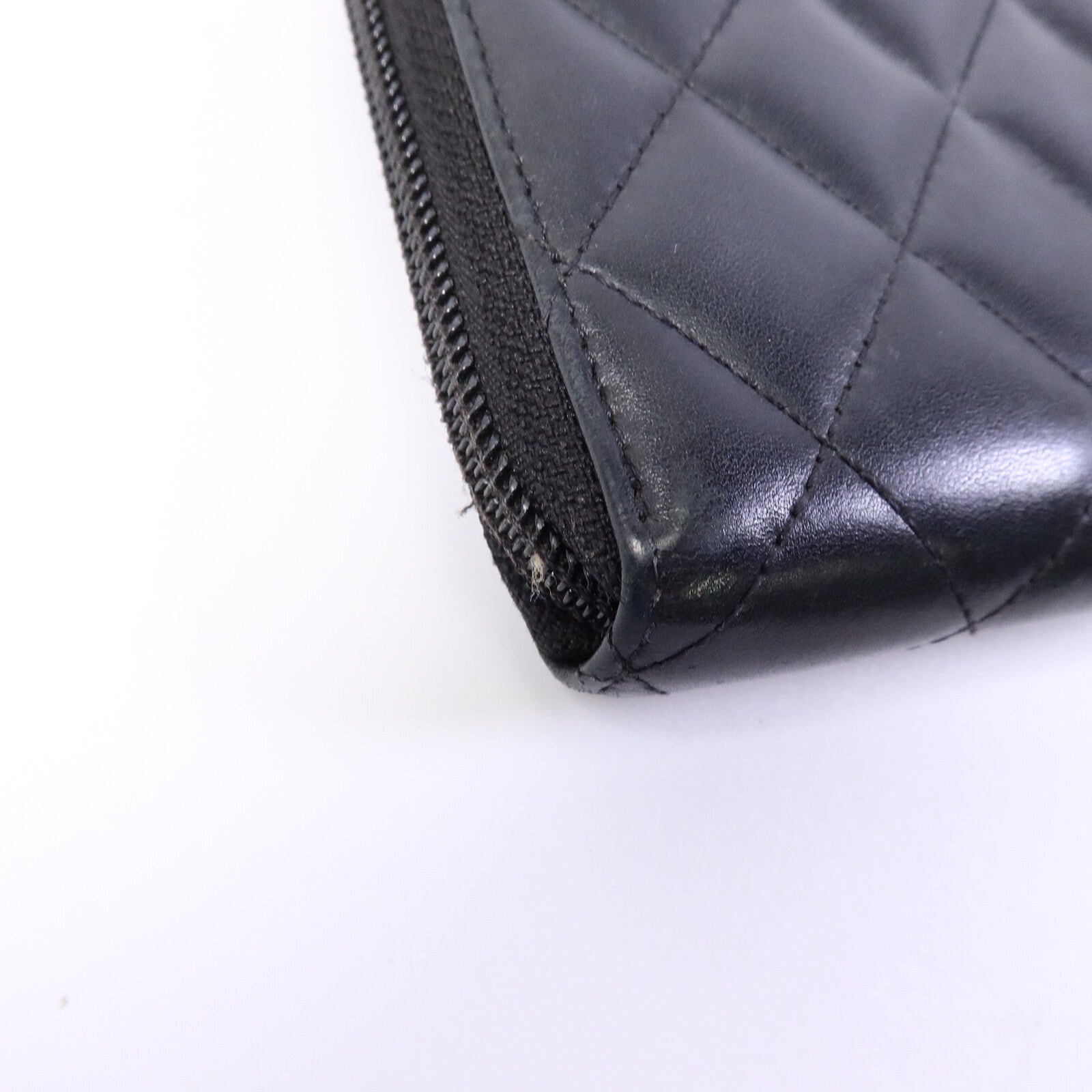 CHANEL 牛皮皮革Cambon Zipper Long Wallet長錢包