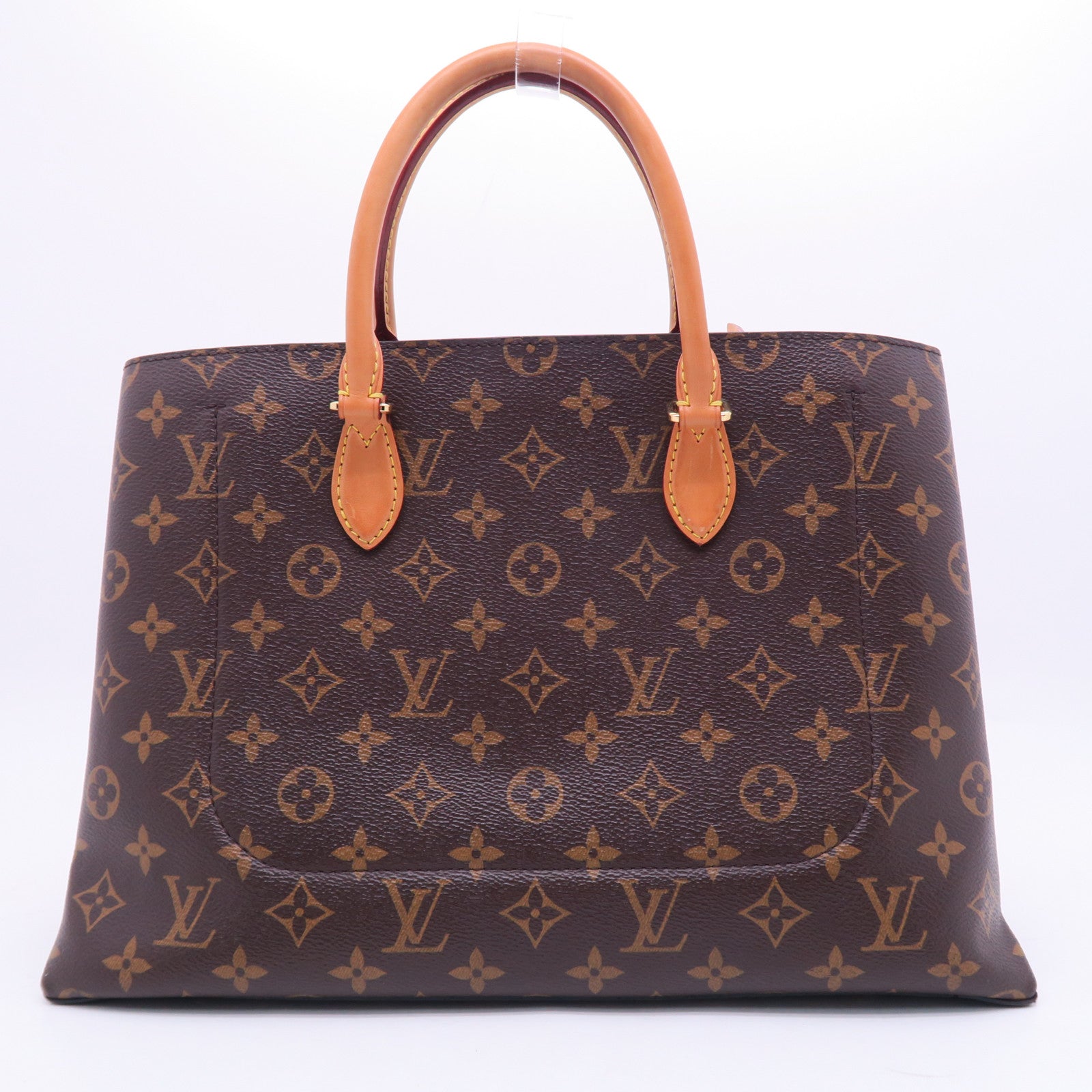 LOUIS VUITTON 【激減優惠】Monogram Flower Tote金扣手挽肩背兩用袋啡色