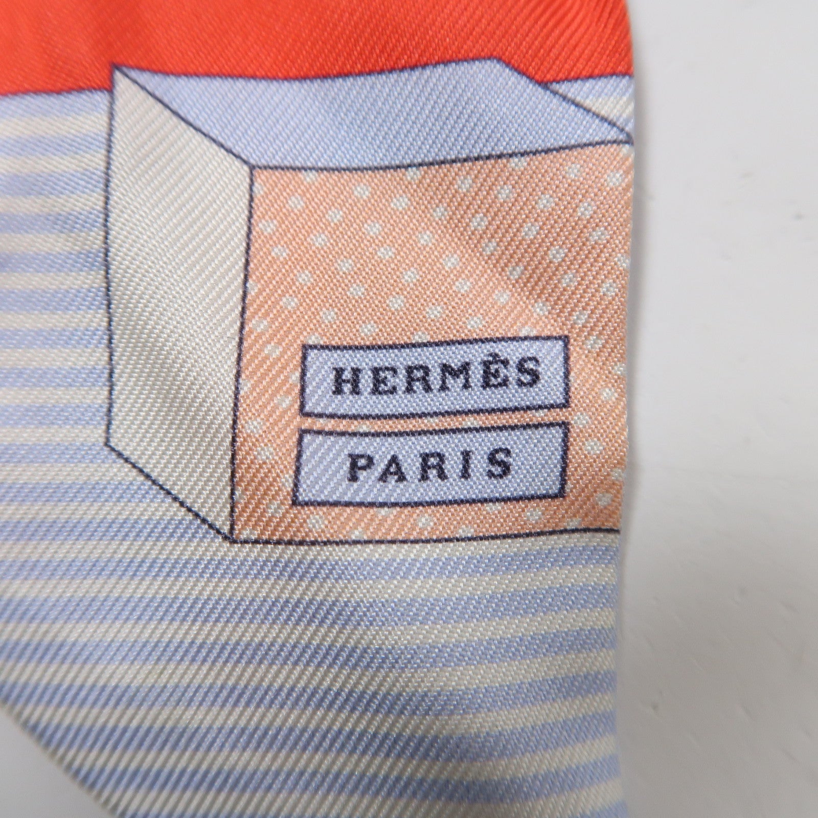 HERMES 絲質Scarf絲巾紅色/粉紅色