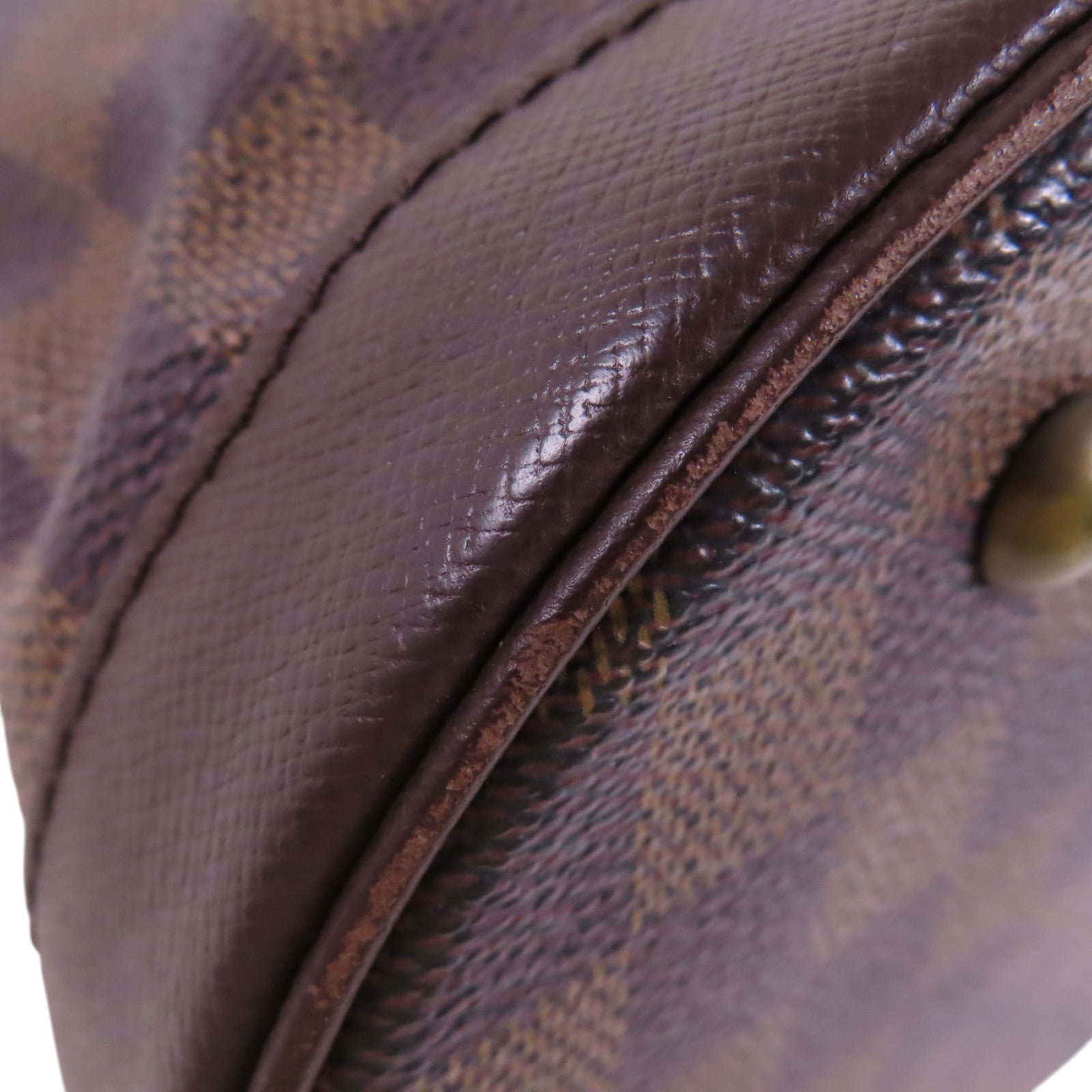 LOUIS VUITTON Damier Ebene Marais金扣肩背袋