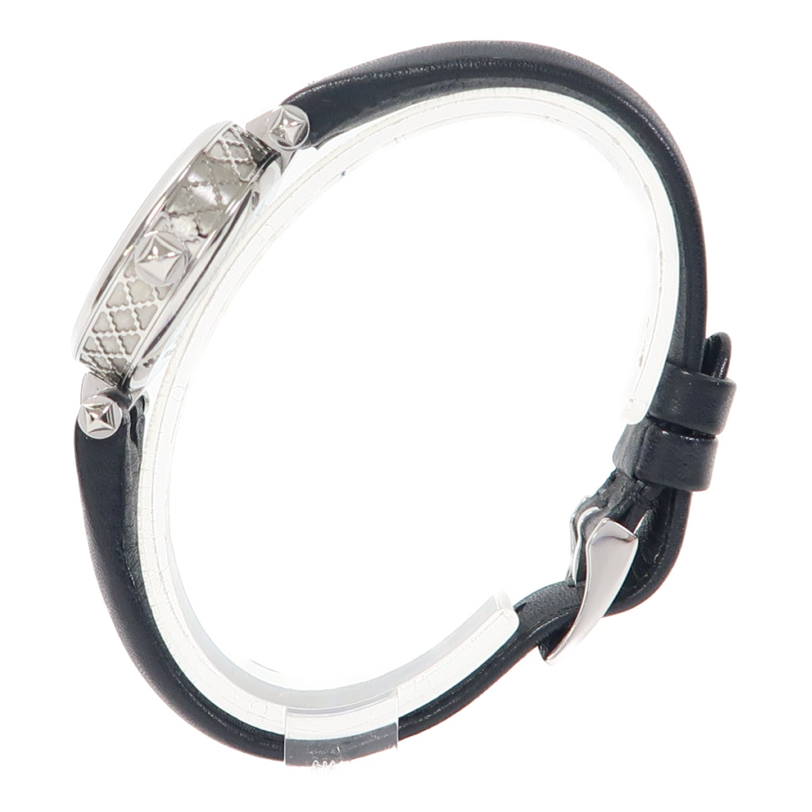 GUCCI Diamantissima Watch不鏽鋼手錶石英機芯黑色