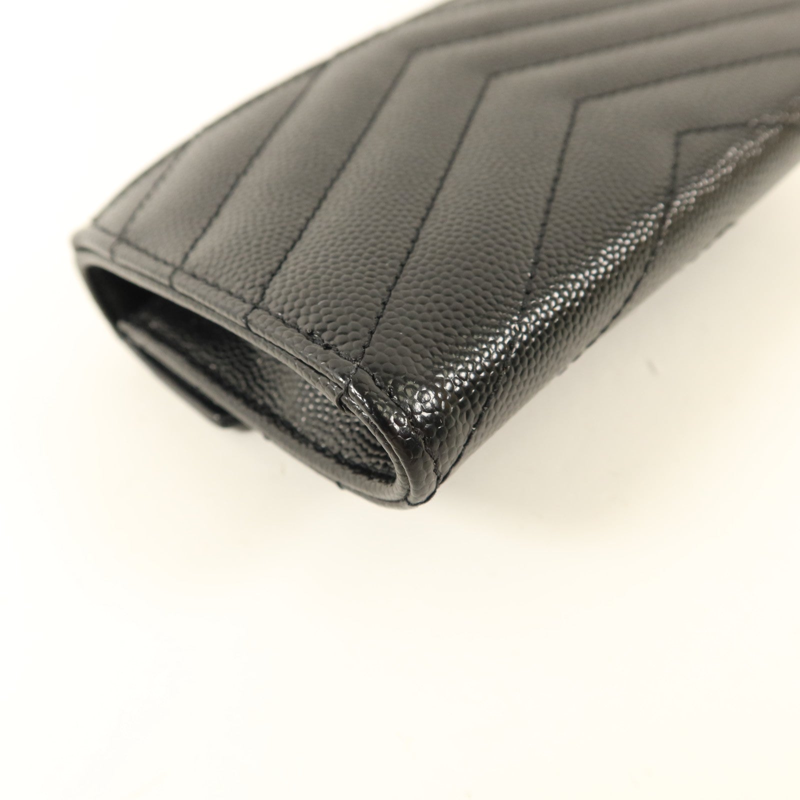 SAINT LAURENT 牛皮皮革Cassandre Matelasse Small Wallet錢包