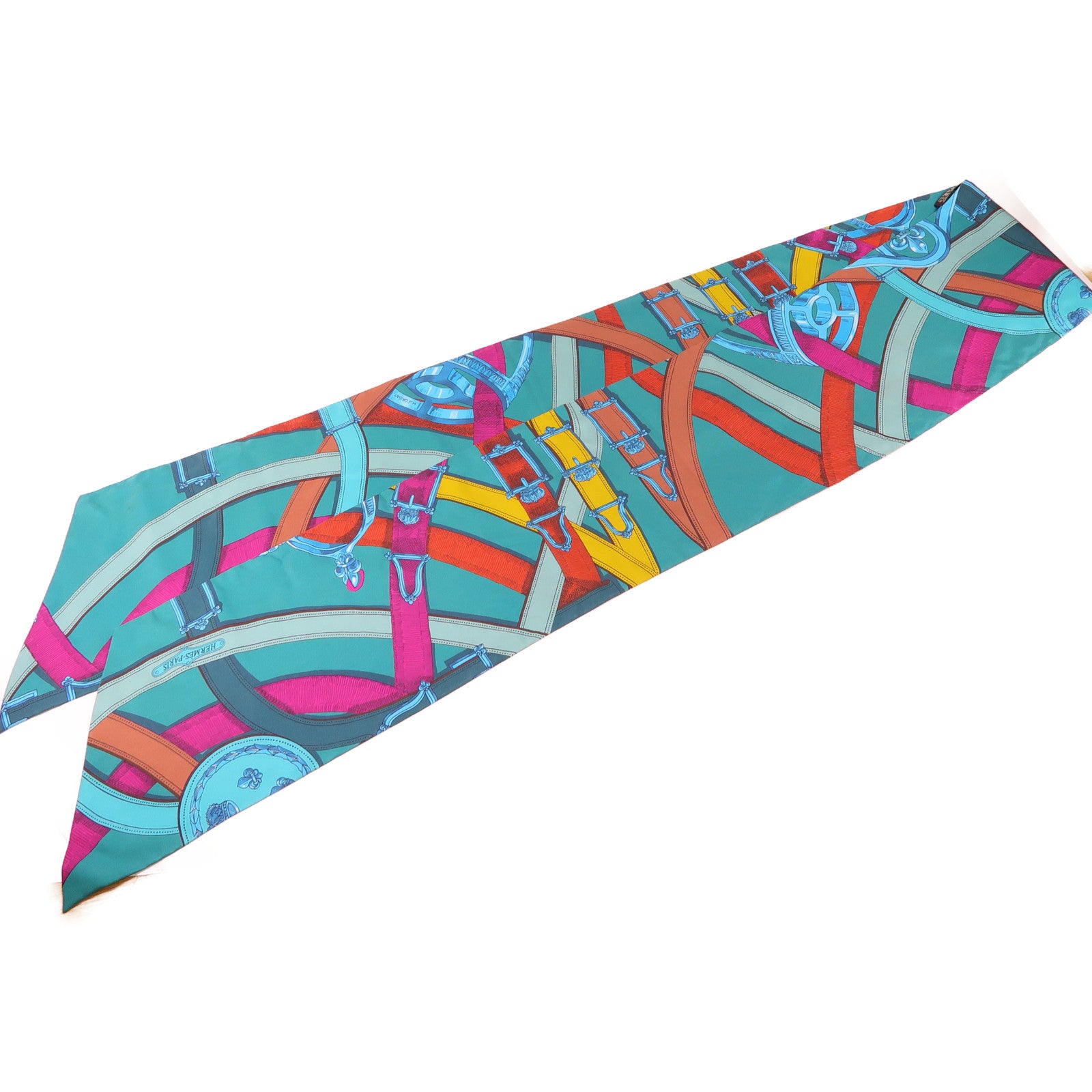 HERMES 絲質Maxi Twilly絲巾