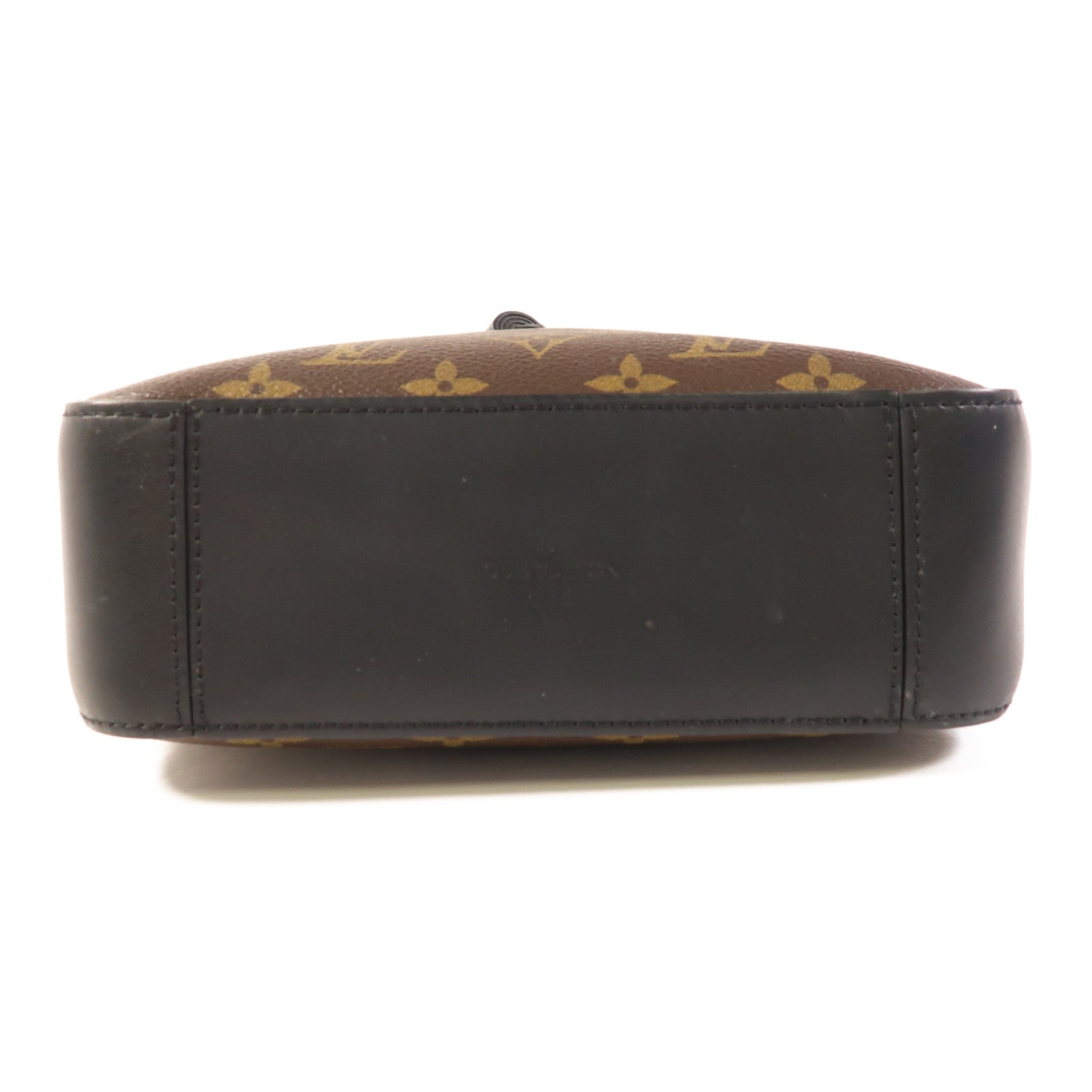 LOUIS VUITTON LV GHW Saintonge Shoulder Bag M43555 Monogram Brown/Black