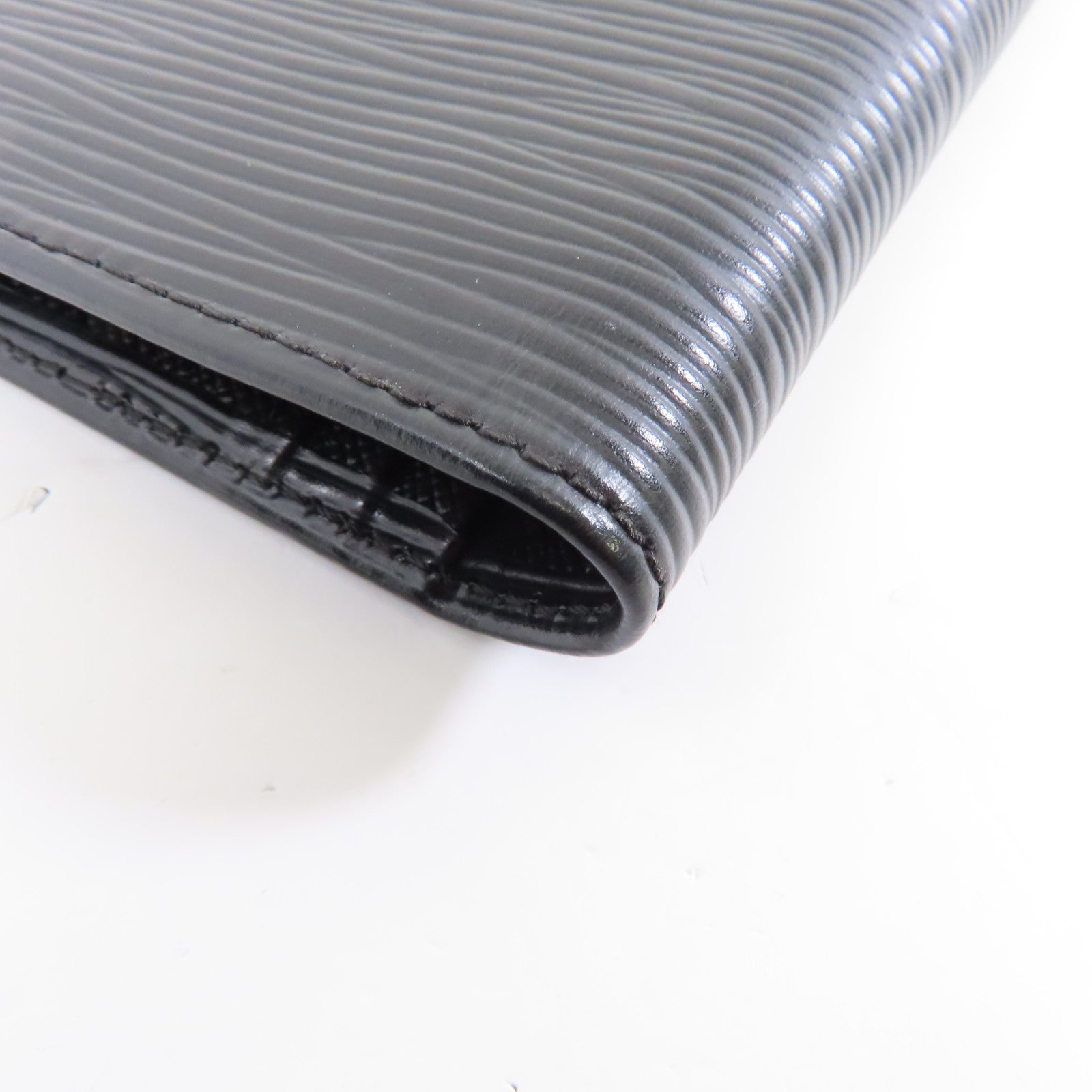 LOUIS VUITTON 【激減優惠】Epi Long Wallet銀扣長錢包黑色