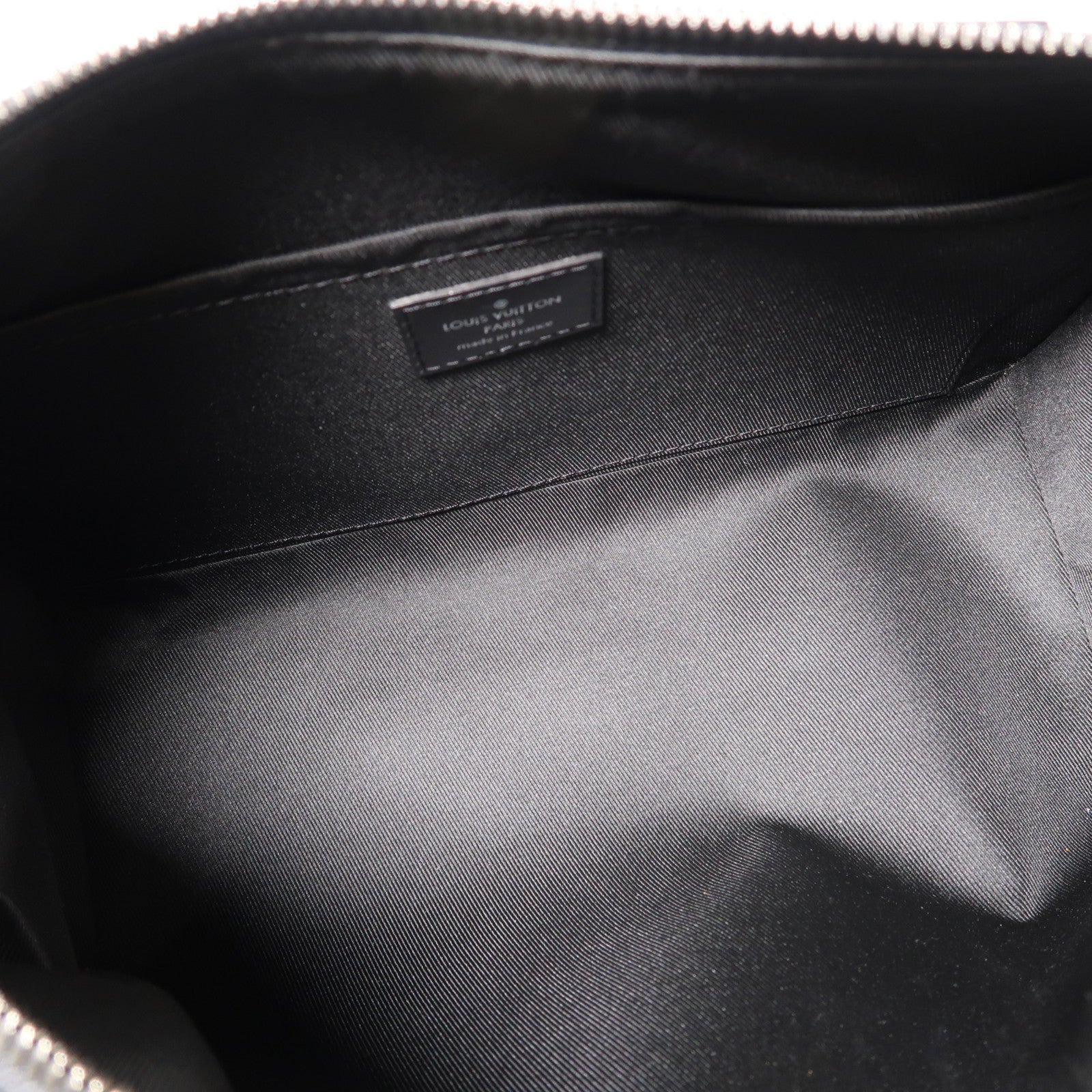 LOUIS VUITTON Monogram Eclipse City keepall肩背袋黑色/灰色