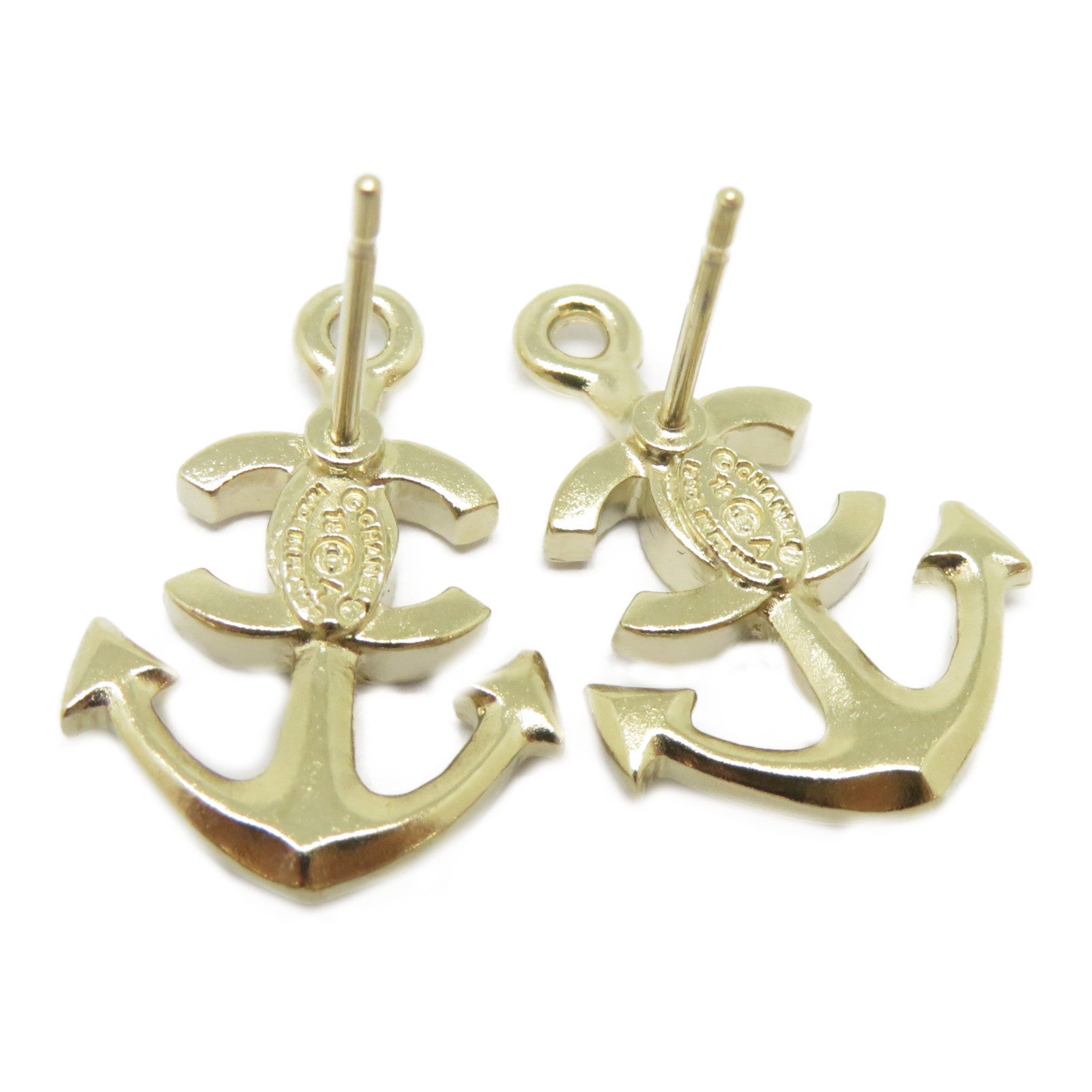 CHANEL 金屬Earrings耳環金色