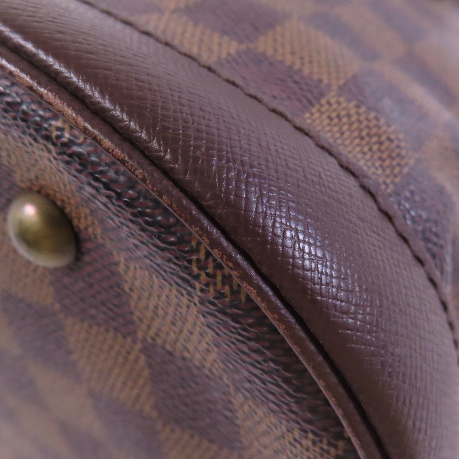 LOUIS VUITTON Damier Ebene Marais金扣肩背袋