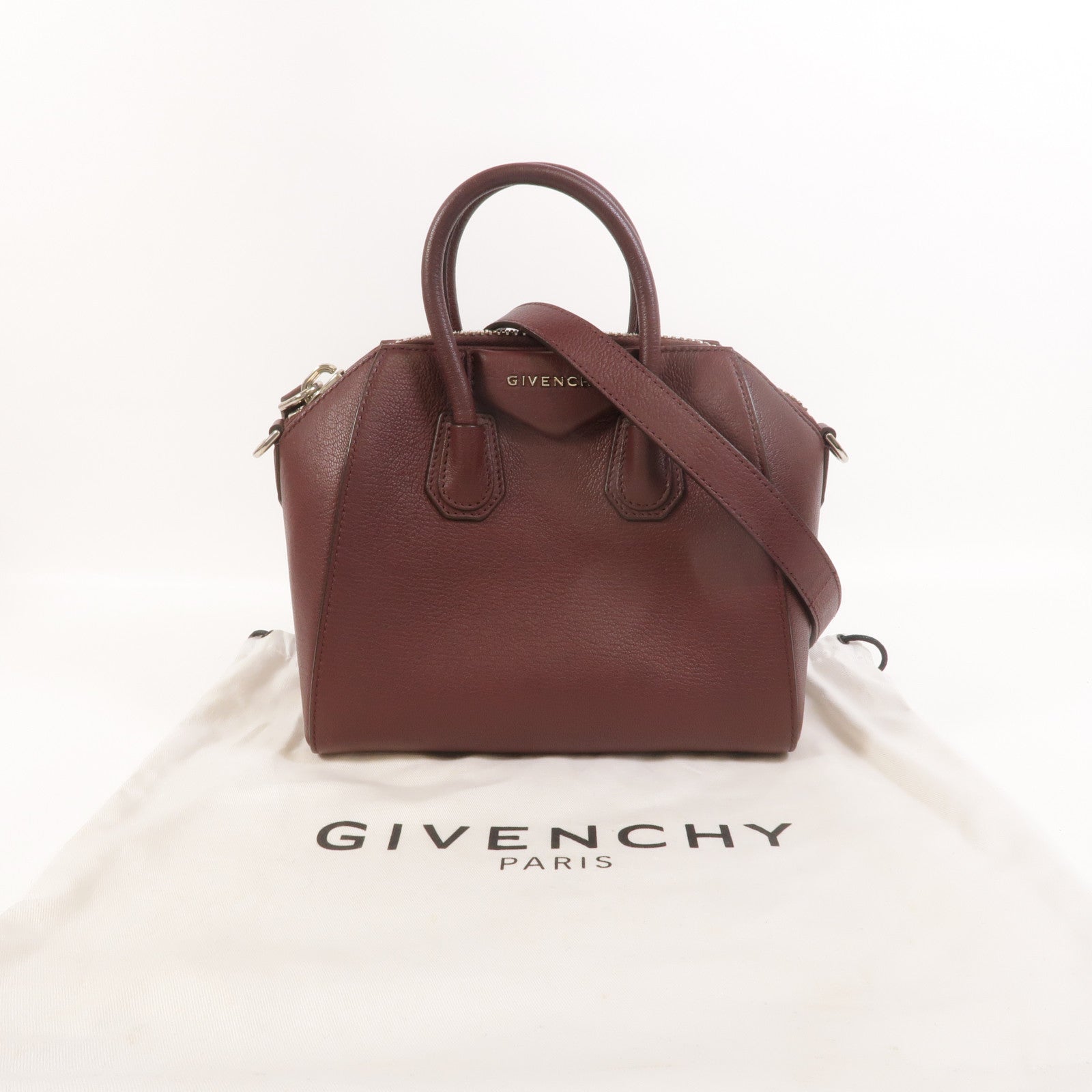 GIVENCHY 牛皮皮革Mini Antigona手挽肩背兩用袋