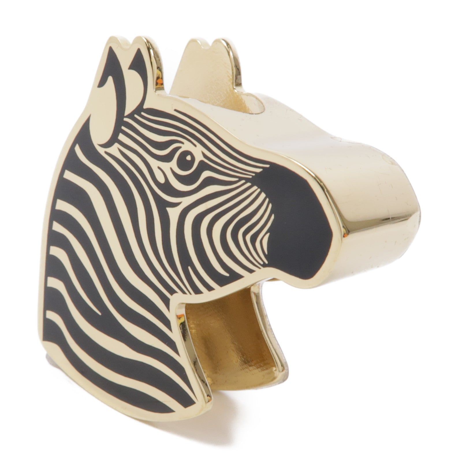 HERMES 金屬Zebra Scarf Ring圍巾環