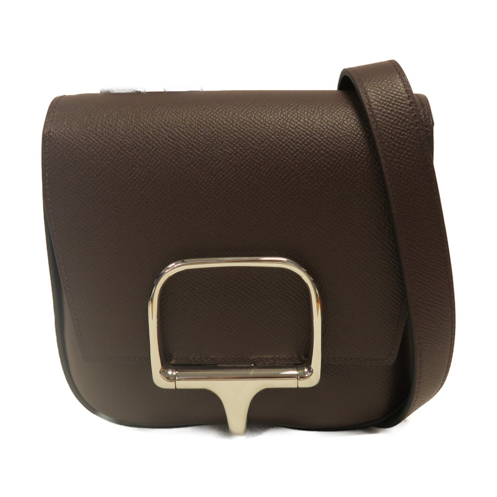 HERMES 【激減優惠】Epsom皮革Mini Cavalleria金扣肩背袋紅色