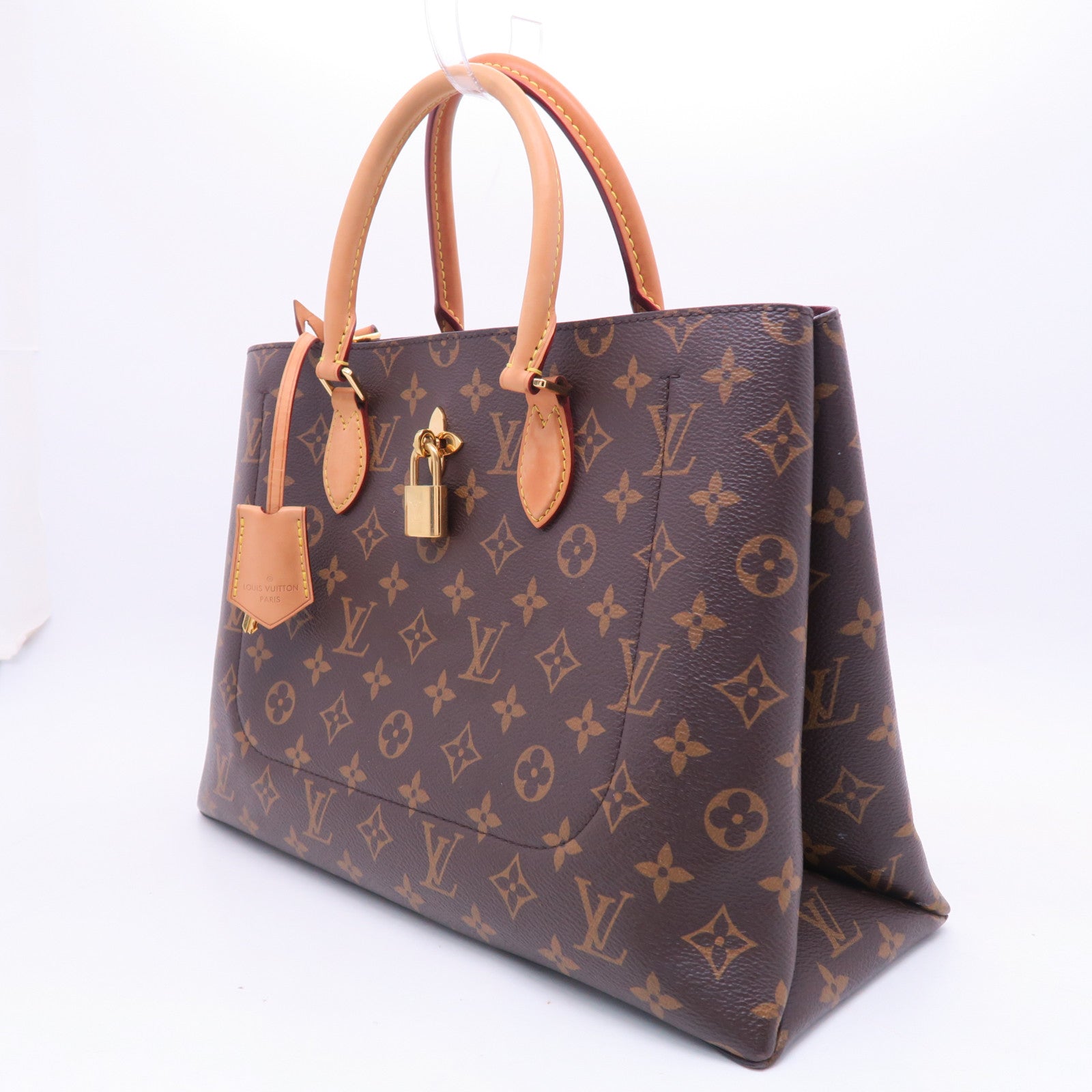 LOUIS VUITTON 【激減優惠】Monogram Flower Tote金扣手挽肩背兩用袋啡色