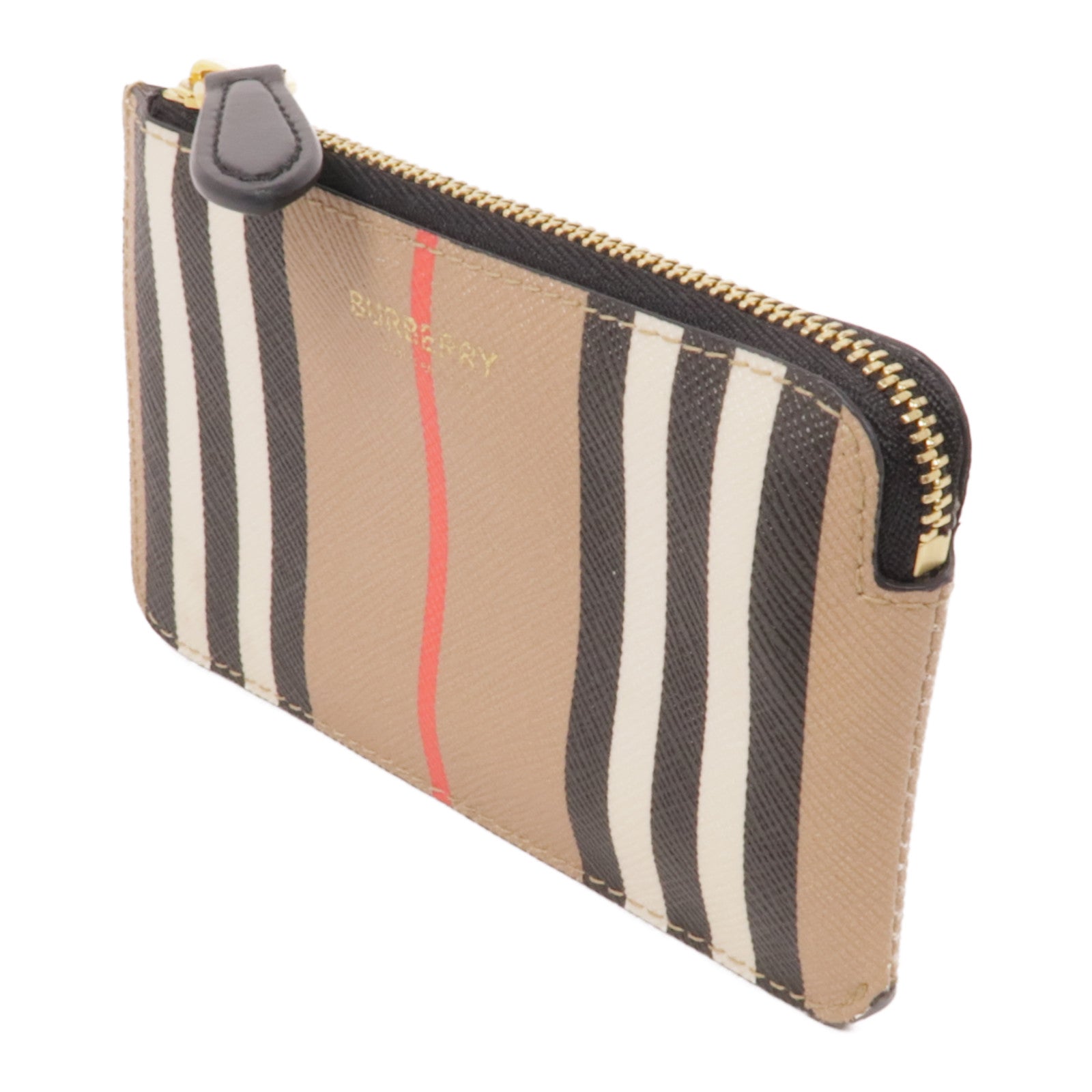 BURBERRY 塗層帆布Key Case金扣鎖匙包