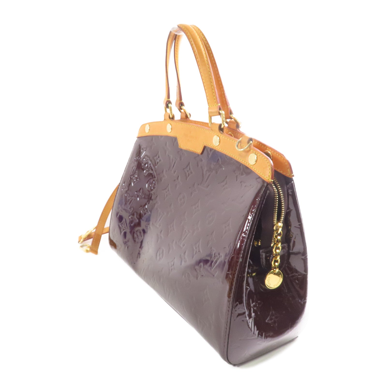 LOUIS VUITTON Vernis Brea MM金扣手挽肩背兩用袋