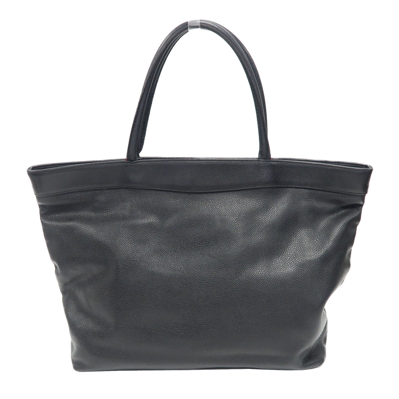 CHANEL 【激減優惠】Caviar皮革Shoulder Bag金扣肩背袋黑色