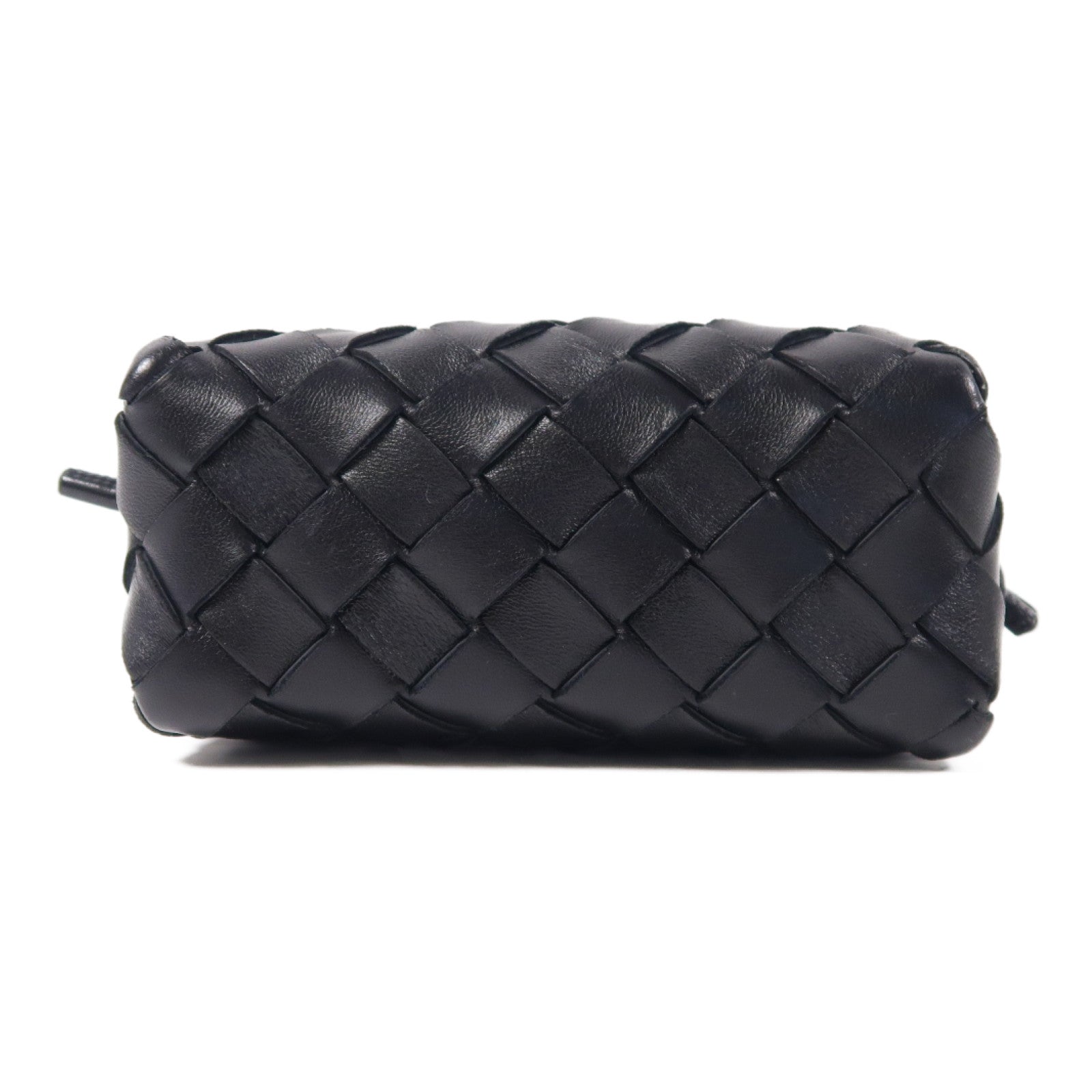 BOTTEGA VENETA 【激減優惠】羊皮皮革Shoulder Bag金扣肩背袋黑色