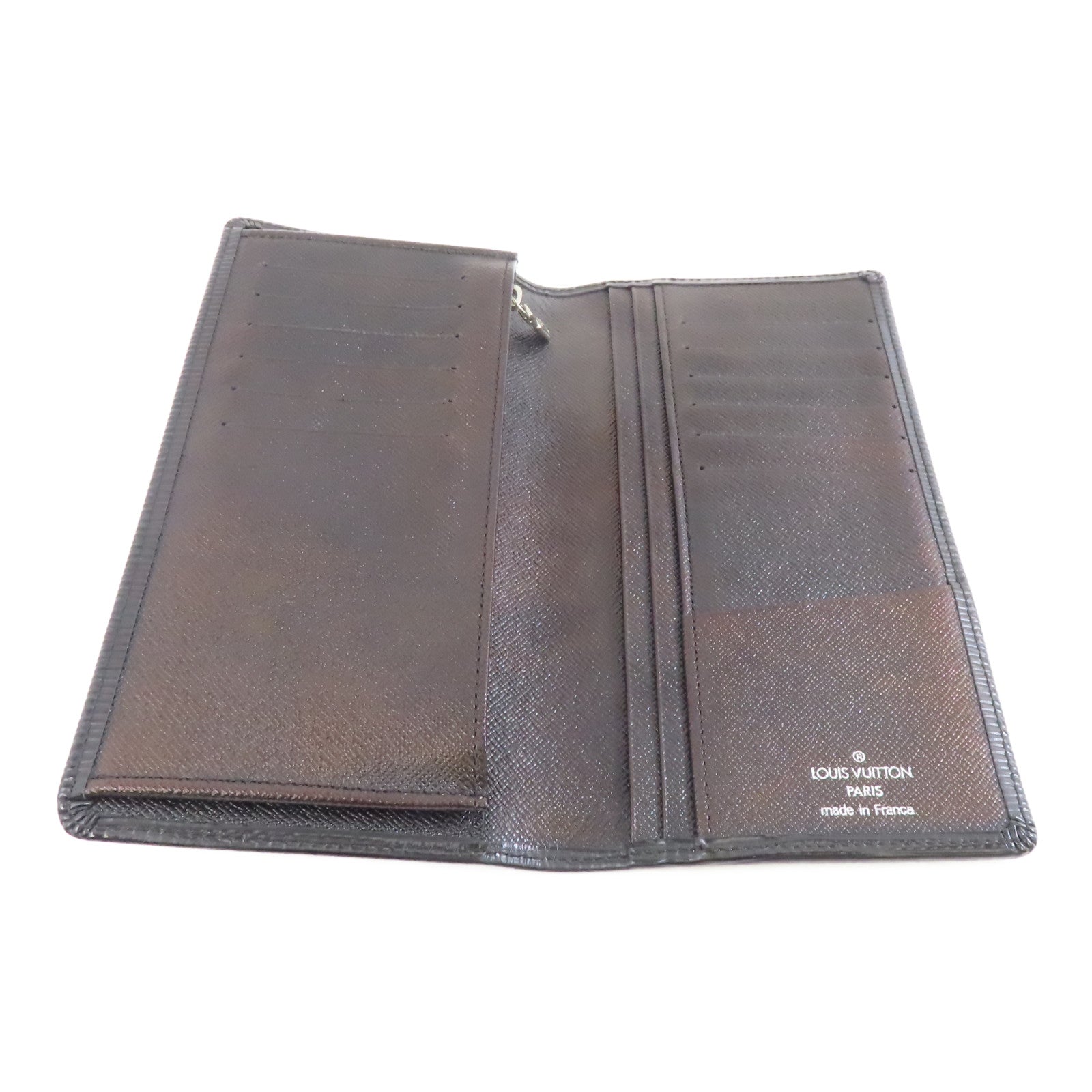 LOUIS VUITTON 【激減優惠】Epi Long Wallet銀扣長錢包黑色