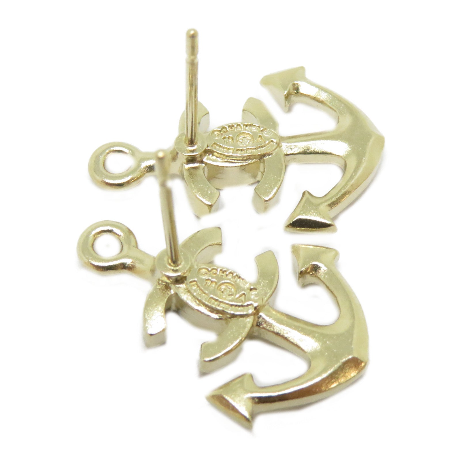 CHANEL 金屬Earrings耳環金色