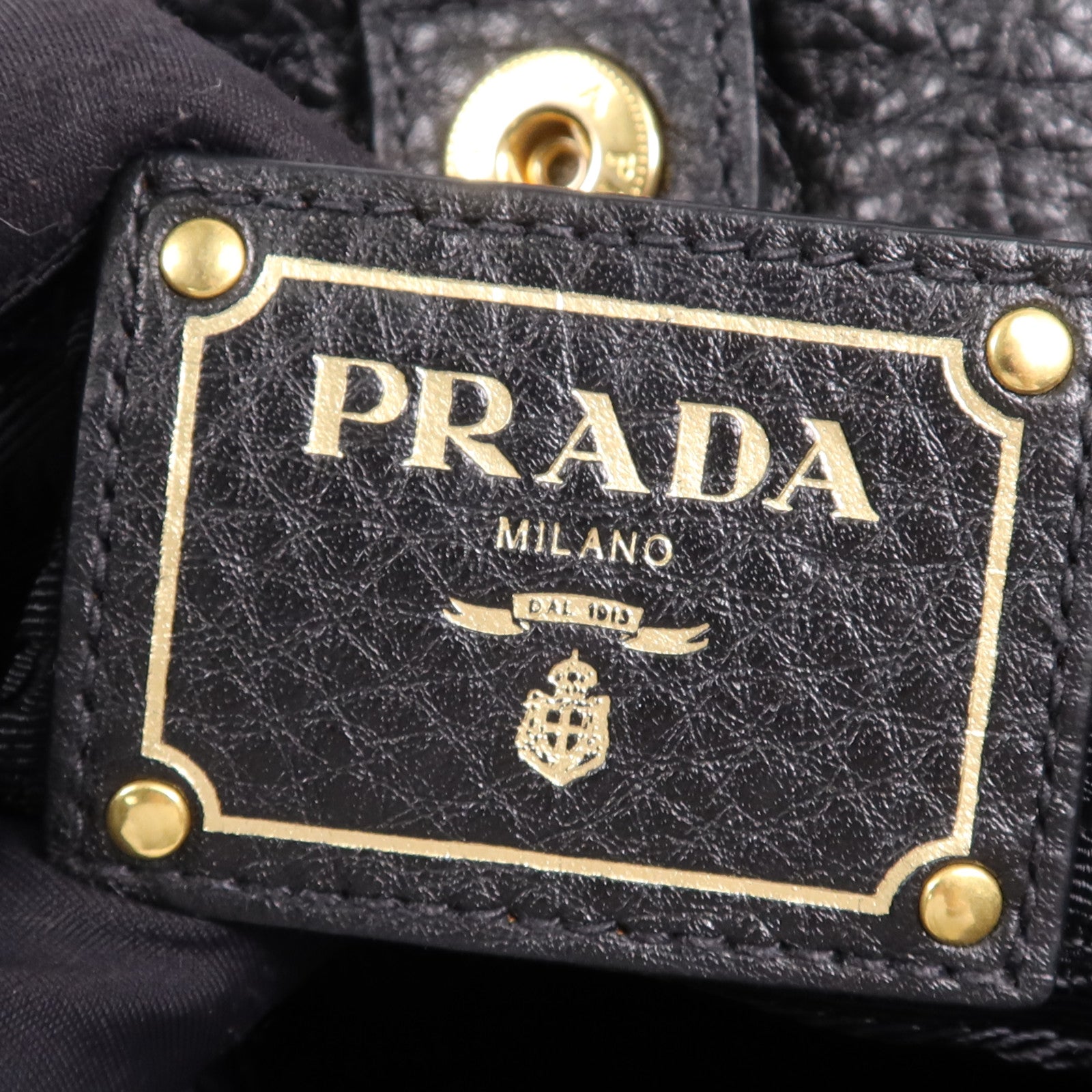 PRADA 尼龍2 Way Shoulder Bag金扣手挽肩背兩用袋