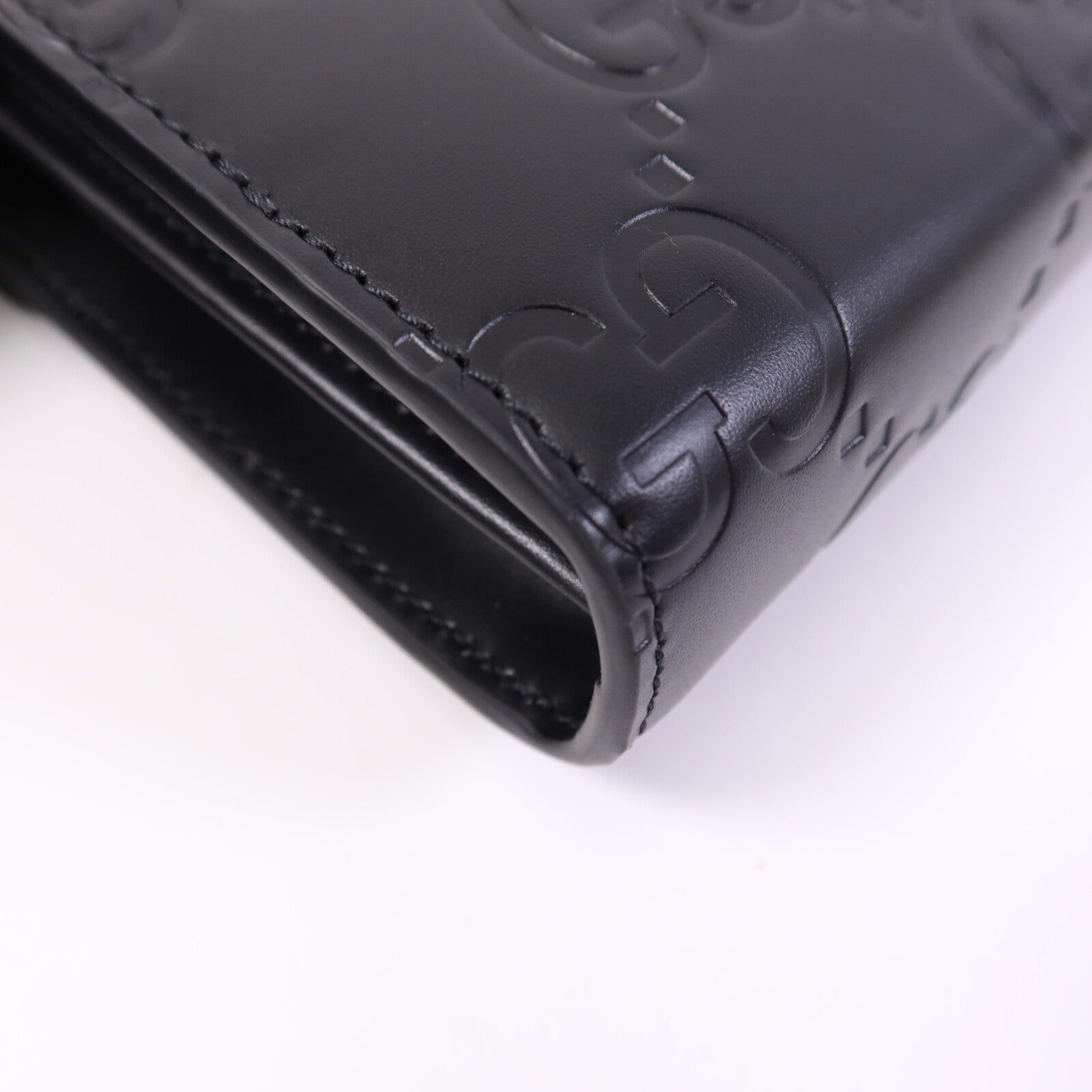 GUCCI 【激減優惠】牛皮皮革GG Chain Wallet金扣鏈帶肩背袋