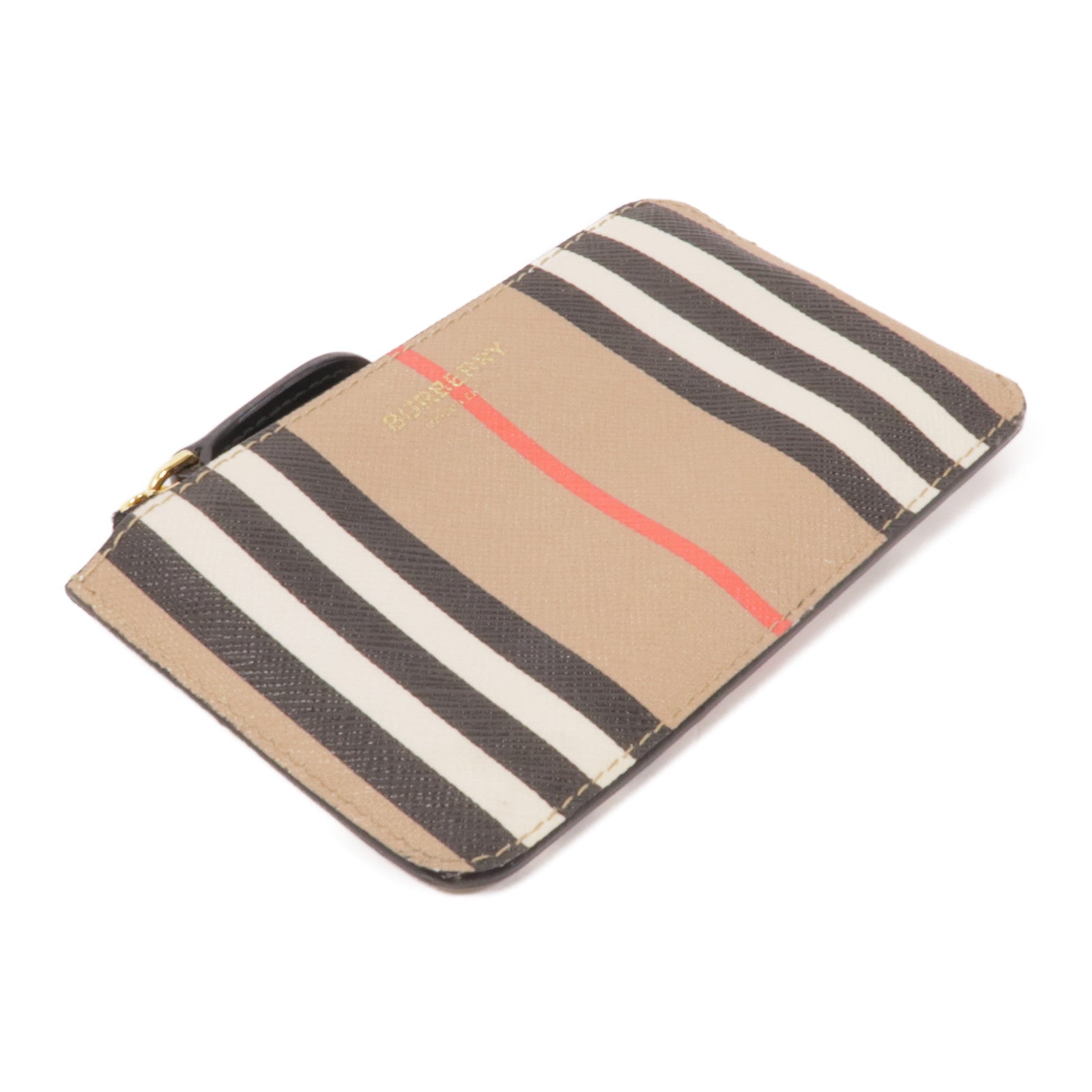 BURBERRY 塗層帆布Key Case金扣鎖匙包