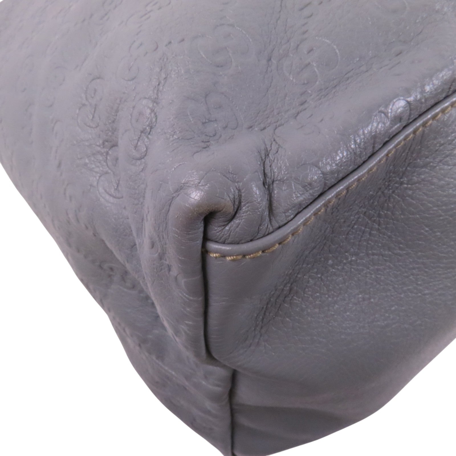 GUCCI 牛皮皮革Tote Bag金扣肩背袋