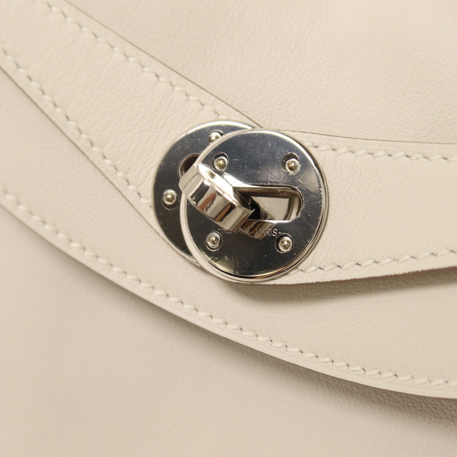 HERMES Swift皮革Lindy 26手挽肩背兩用袋Gris Pale/Gris Meyer