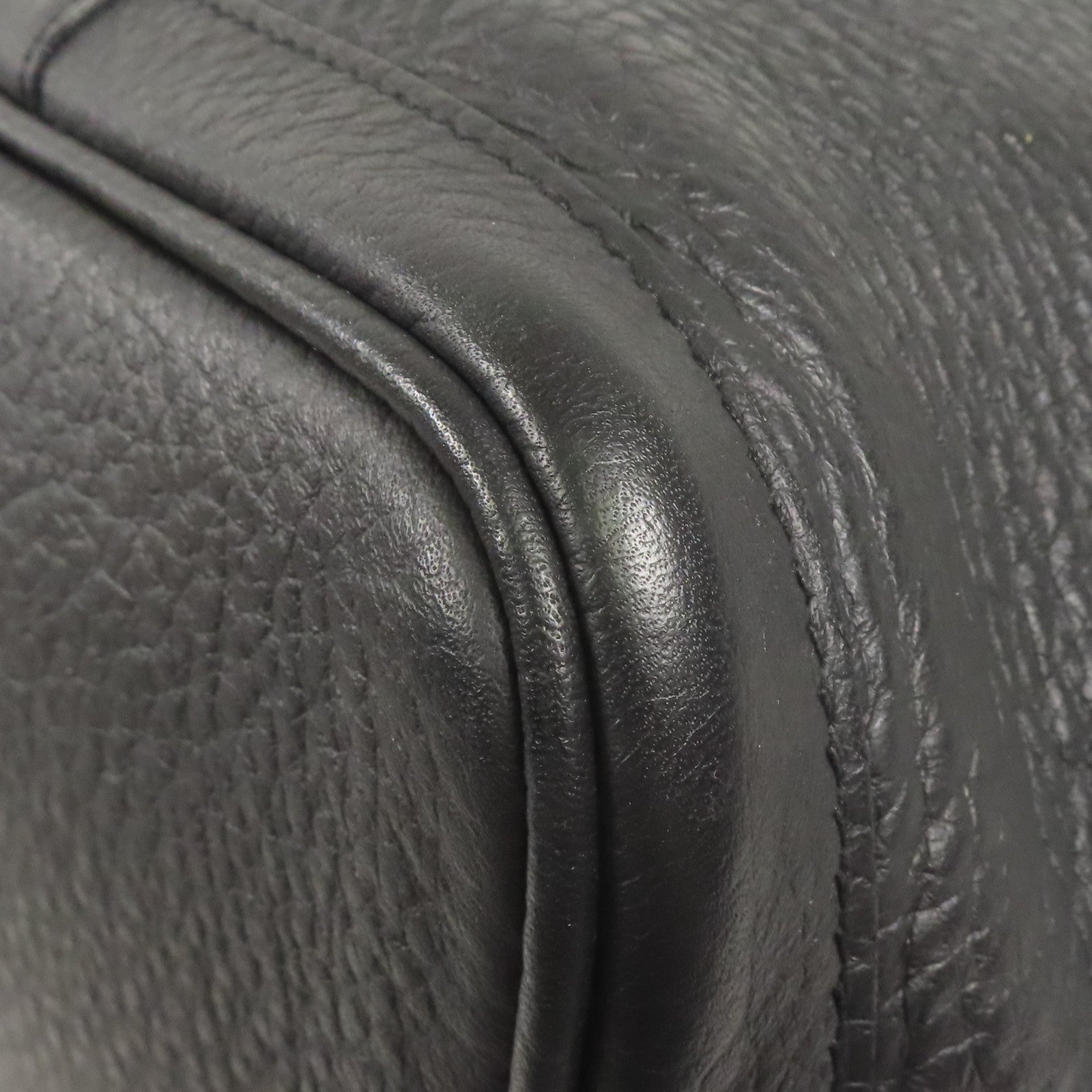 HERMES Negonda皮革GardenParty PM銀扣手挽袋Black