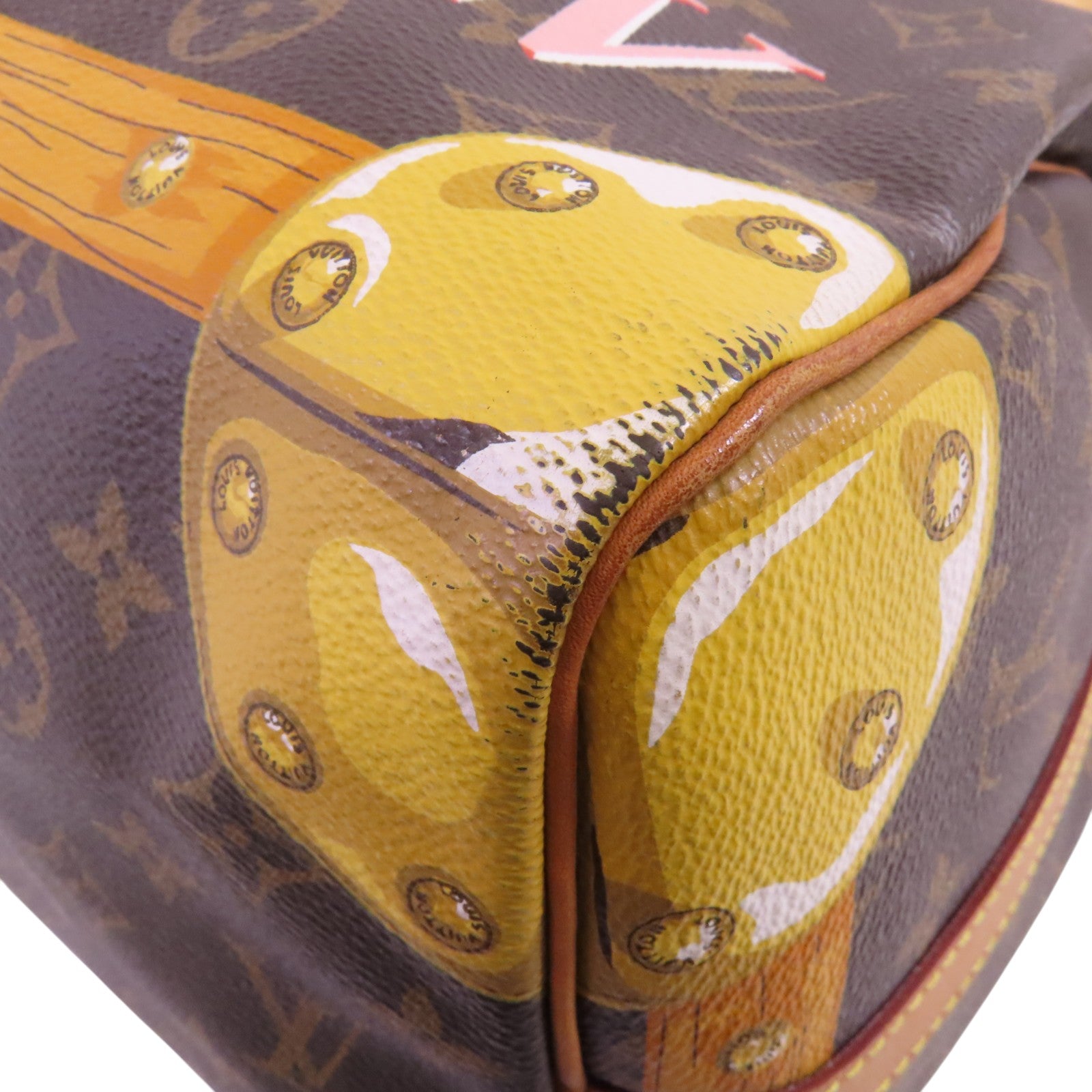 LOUIS VUITTON Monogram Speedy Bandouliere 30 Summer Trunk金扣手挽肩背兩用袋