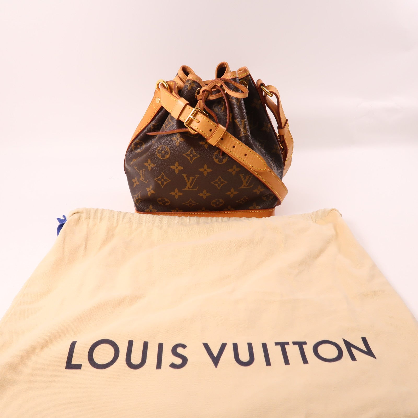 LOUIS VUITTON Monogram Noe BB金扣肩背袋啡色