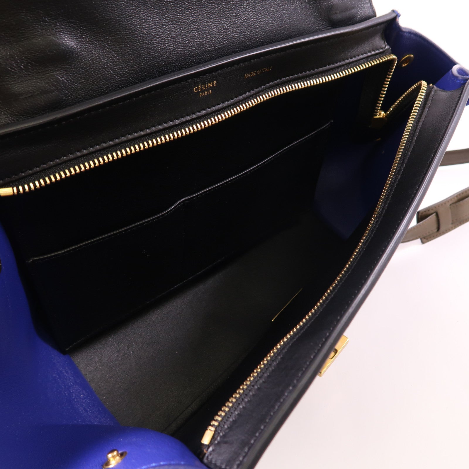 CELINE 牛皮皮革Trapeze金扣手挽肩背兩用袋