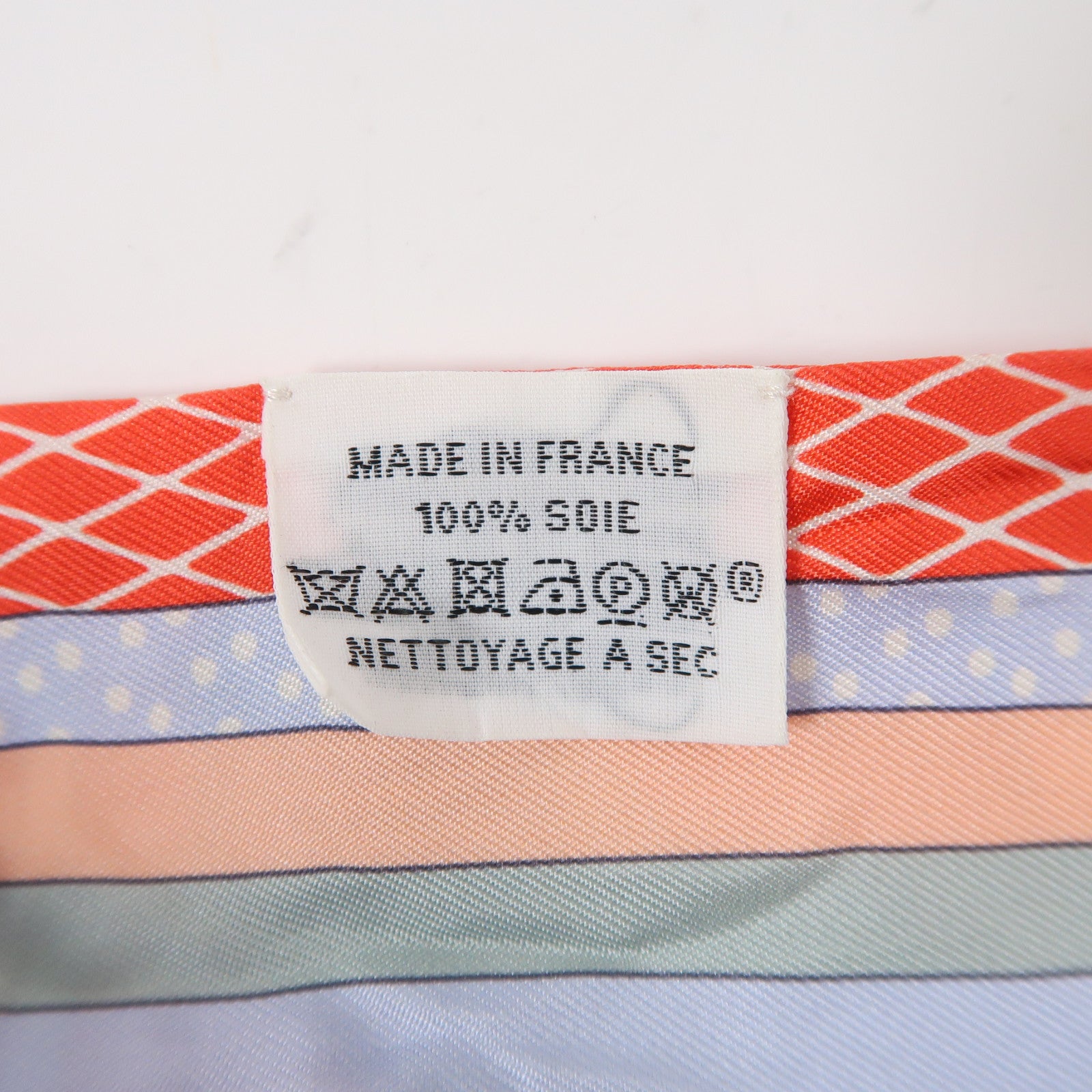 HERMES 絲質Scarf絲巾紅色/粉紅色