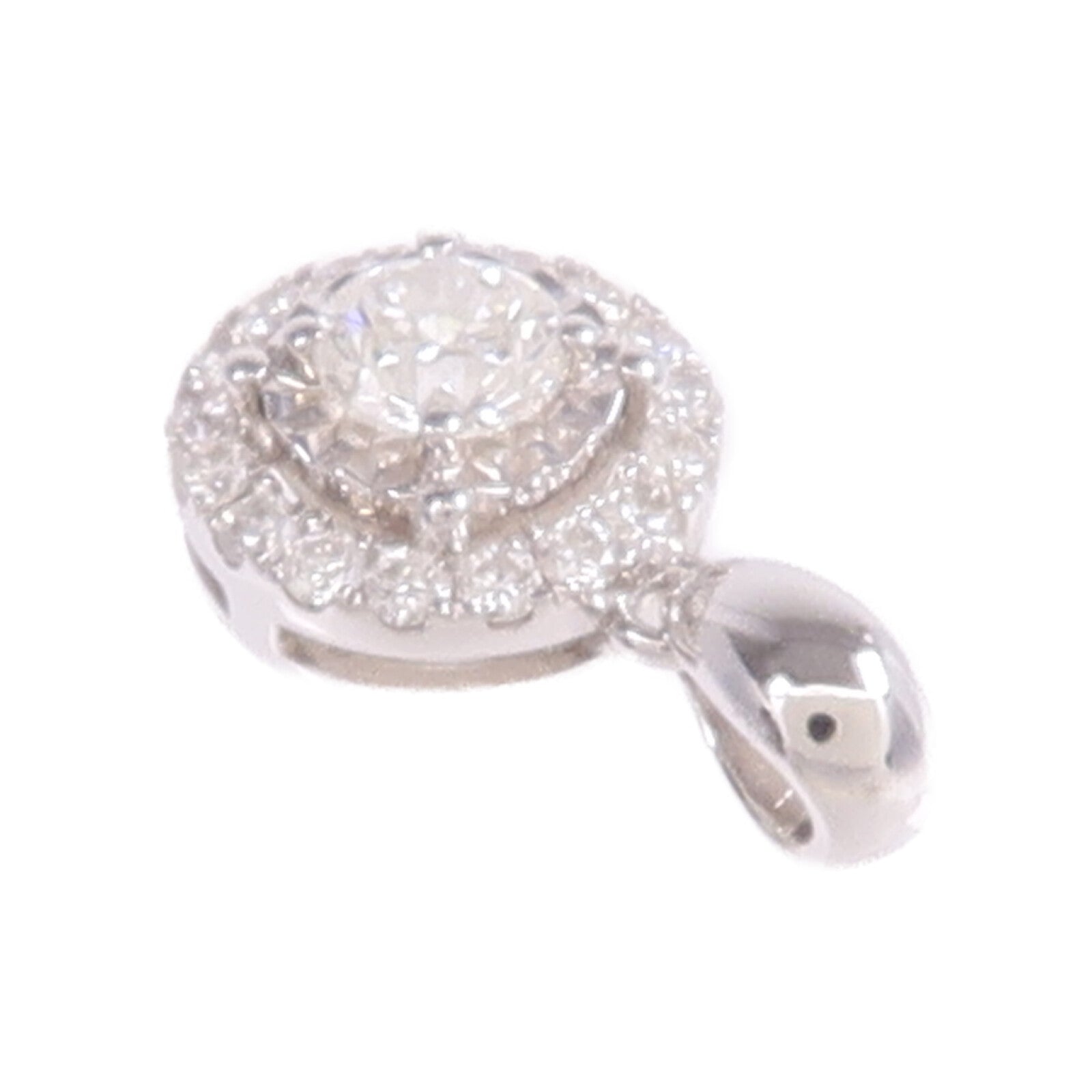JEWELRY 18K白金Diamond Pendant Top鑽石吊墜