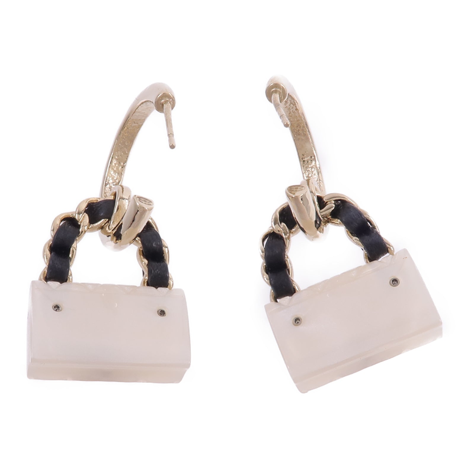 CHANEL PVC/金屬/皮革Earrings耳環