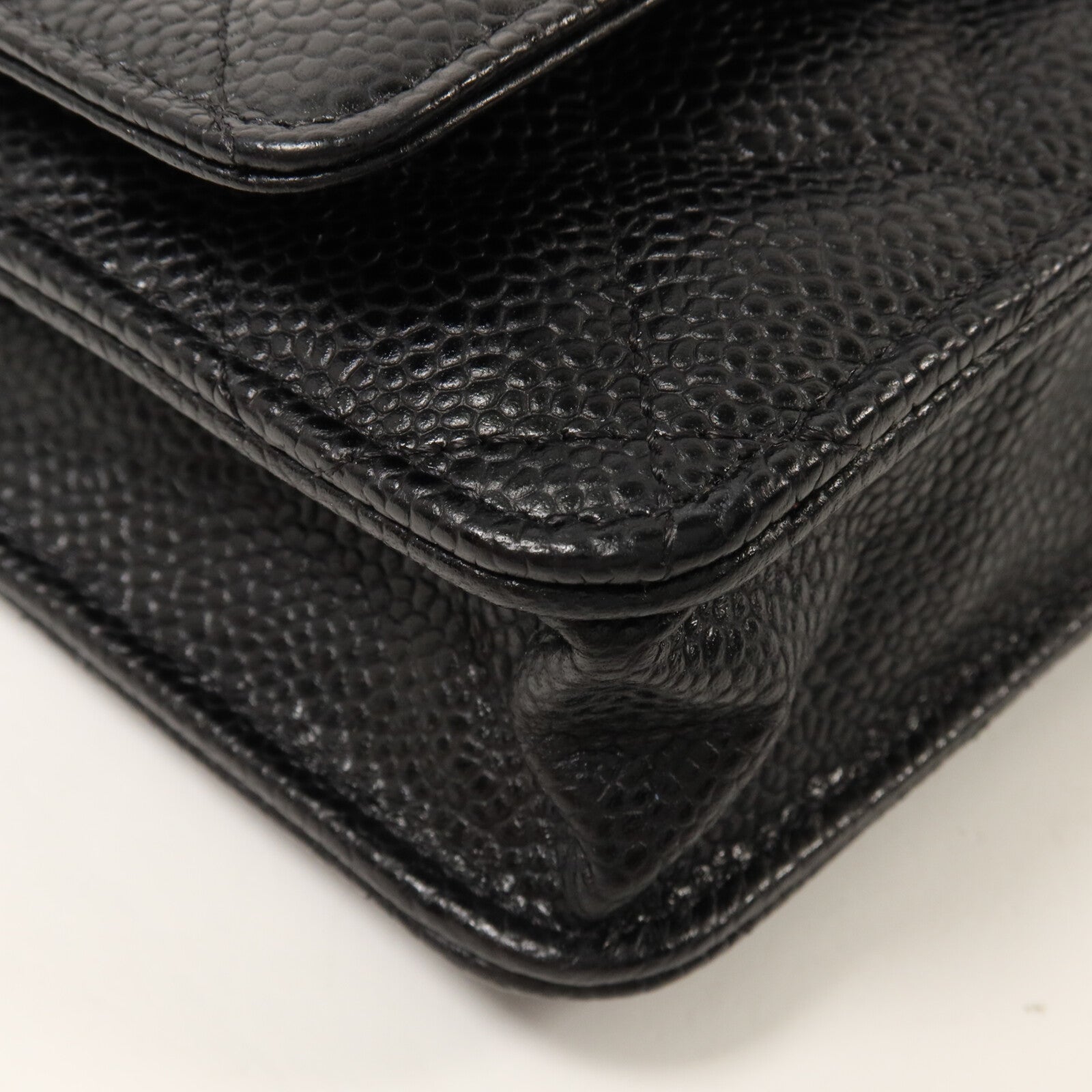 CHANEL 牛皮皮革WOC Wallet On Chain鏈帶肩背袋