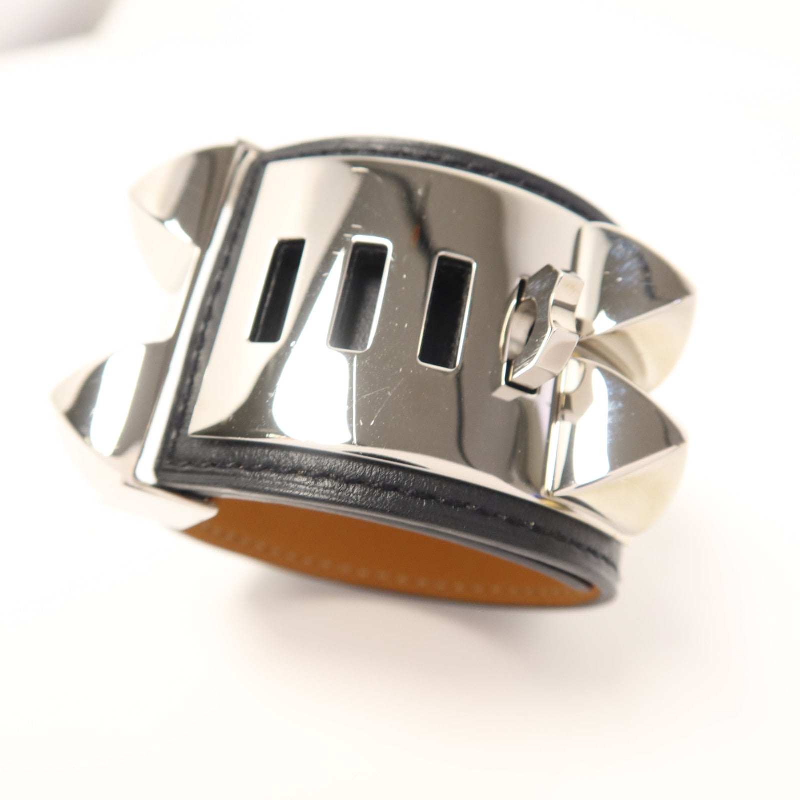 HERMES Swift皮革Collier De Chien手鐲Hermes#S