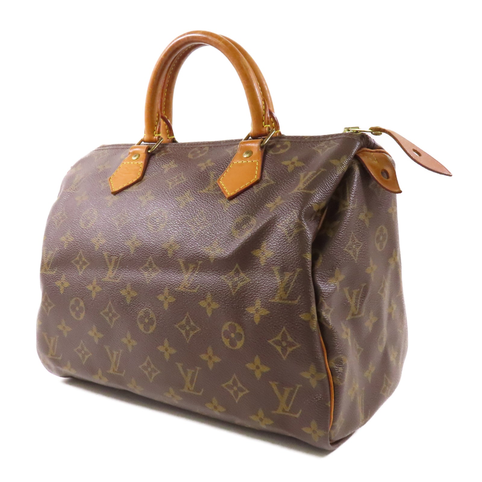 LOUIS VUITTON LV GHW Speedy 30 Handbag M41108 Monogram Brown