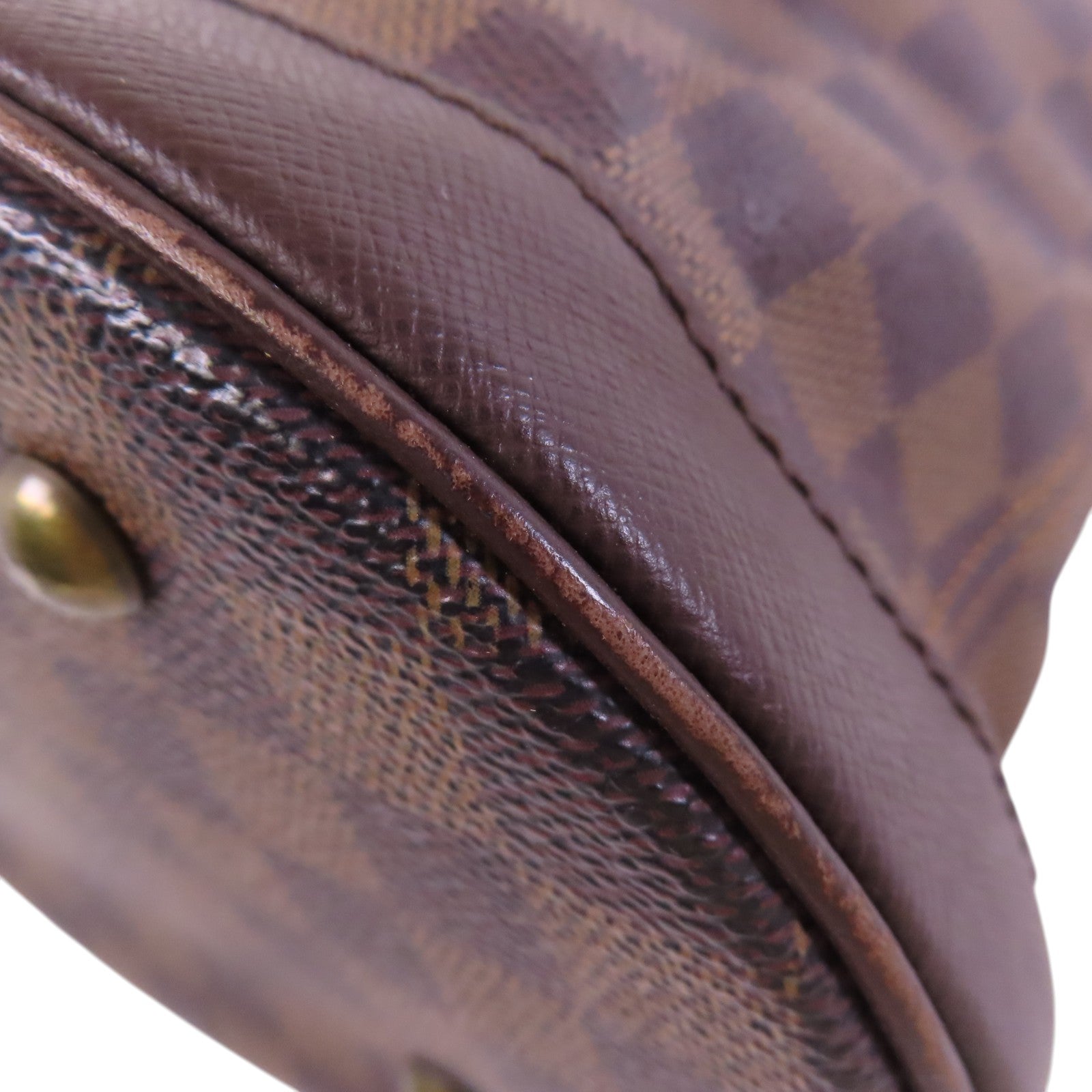 LOUIS VUITTON Damier Ebene Marais金扣肩背袋