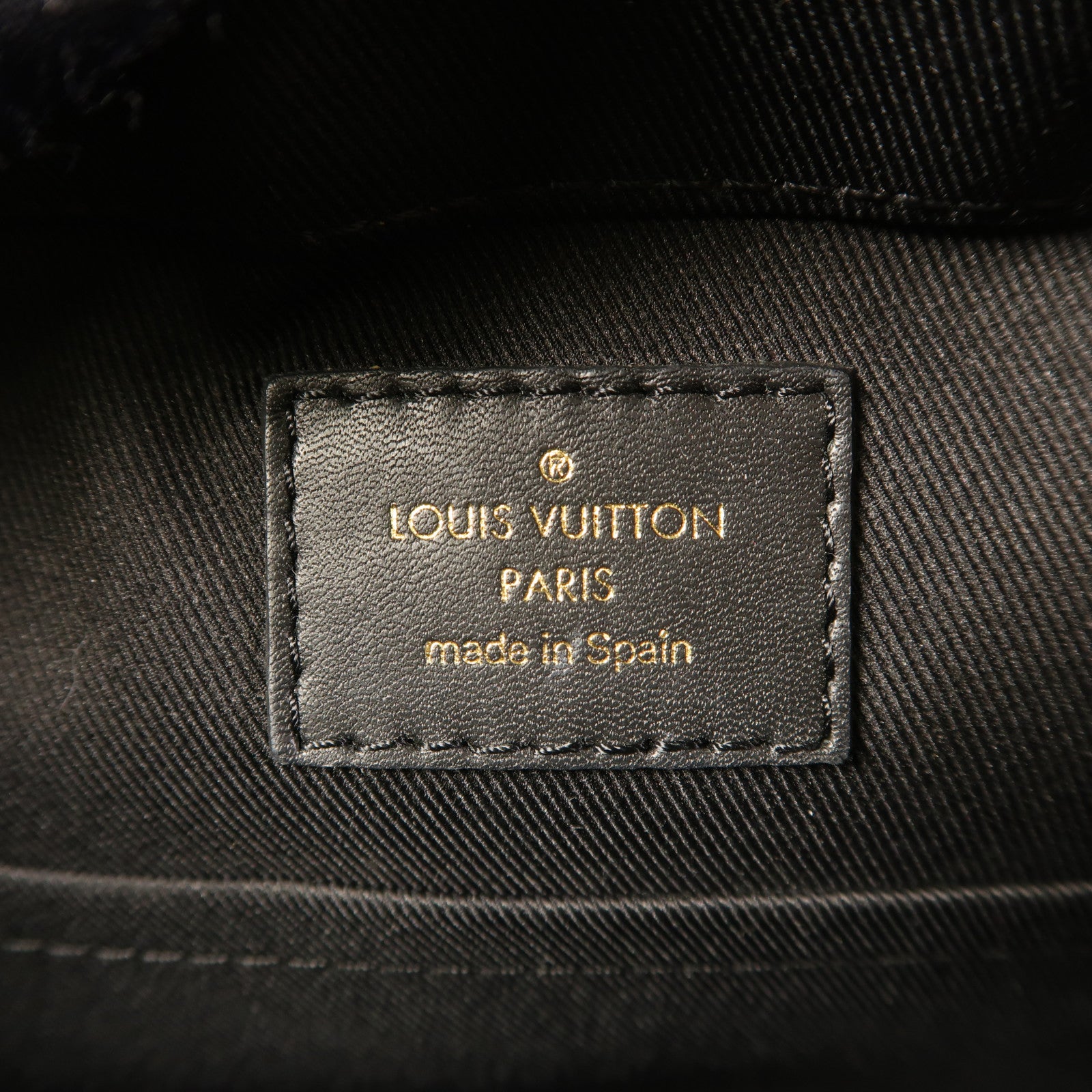 LOUIS VUITTON LV GHW Saintonge Shoulder Bag M43555 Monogram Brown/Black