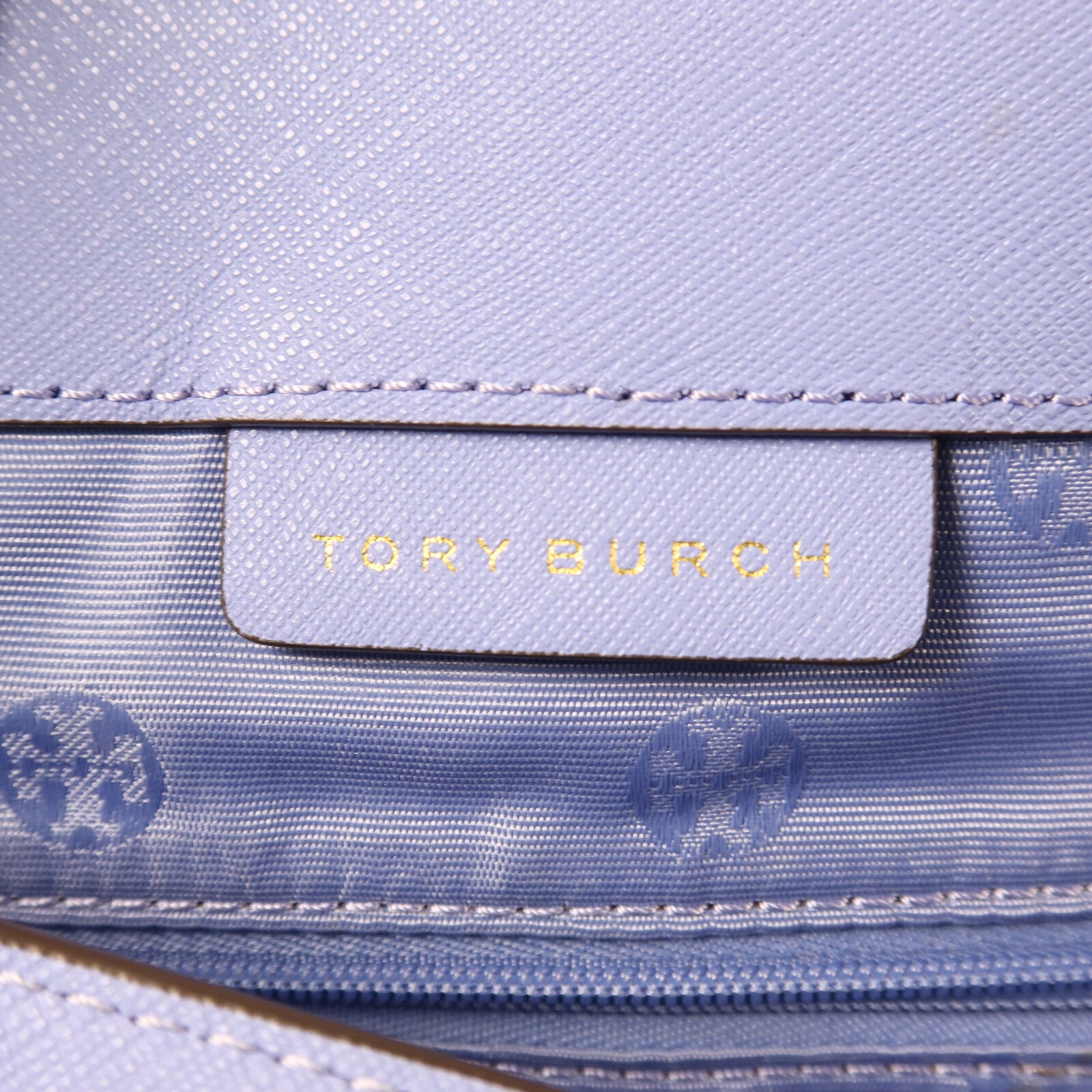 Tory Burch Saffiano皮革Emerson金扣手挽袋