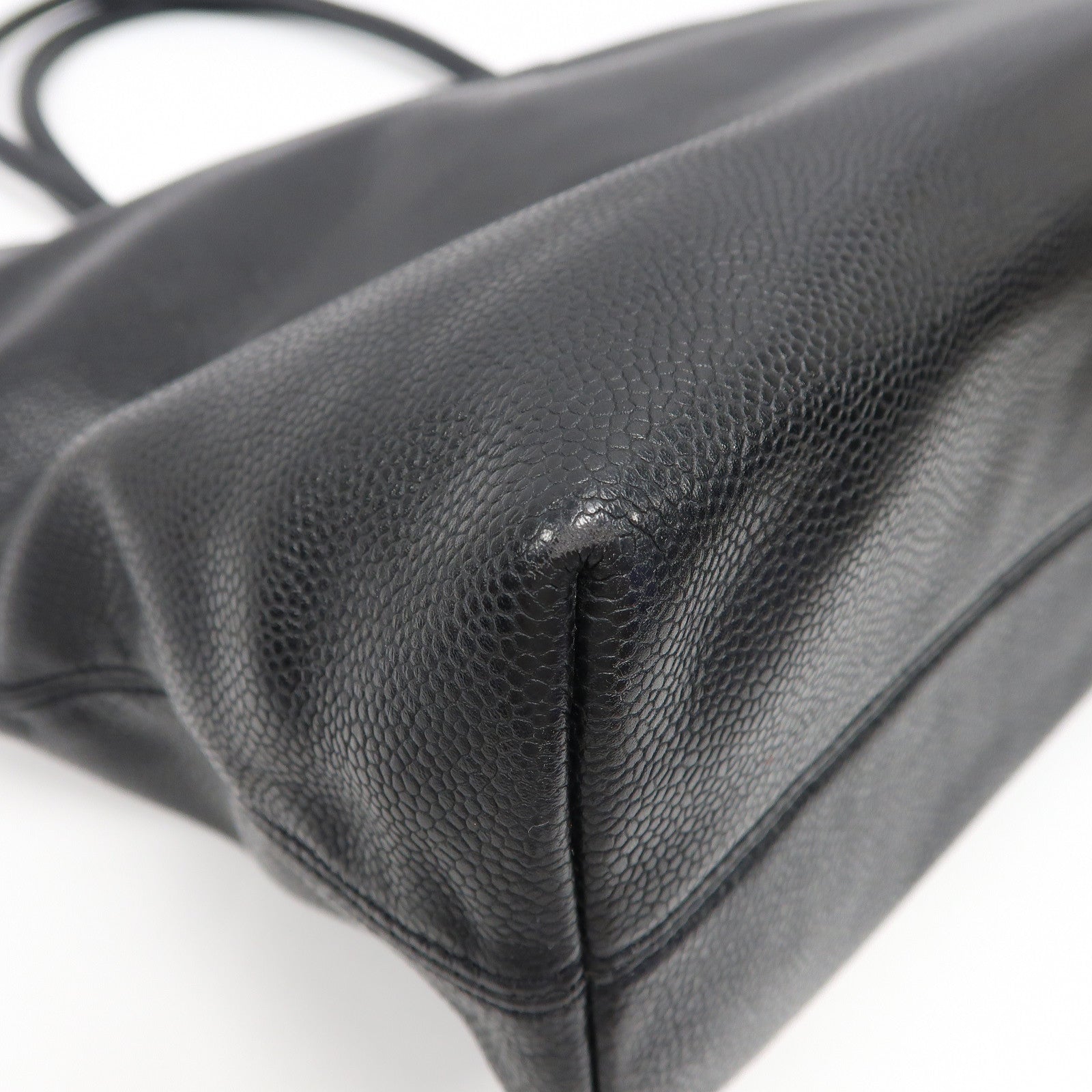 CHANEL 【激減優惠】Caviar皮革Shoulder Bag金扣肩背袋黑色